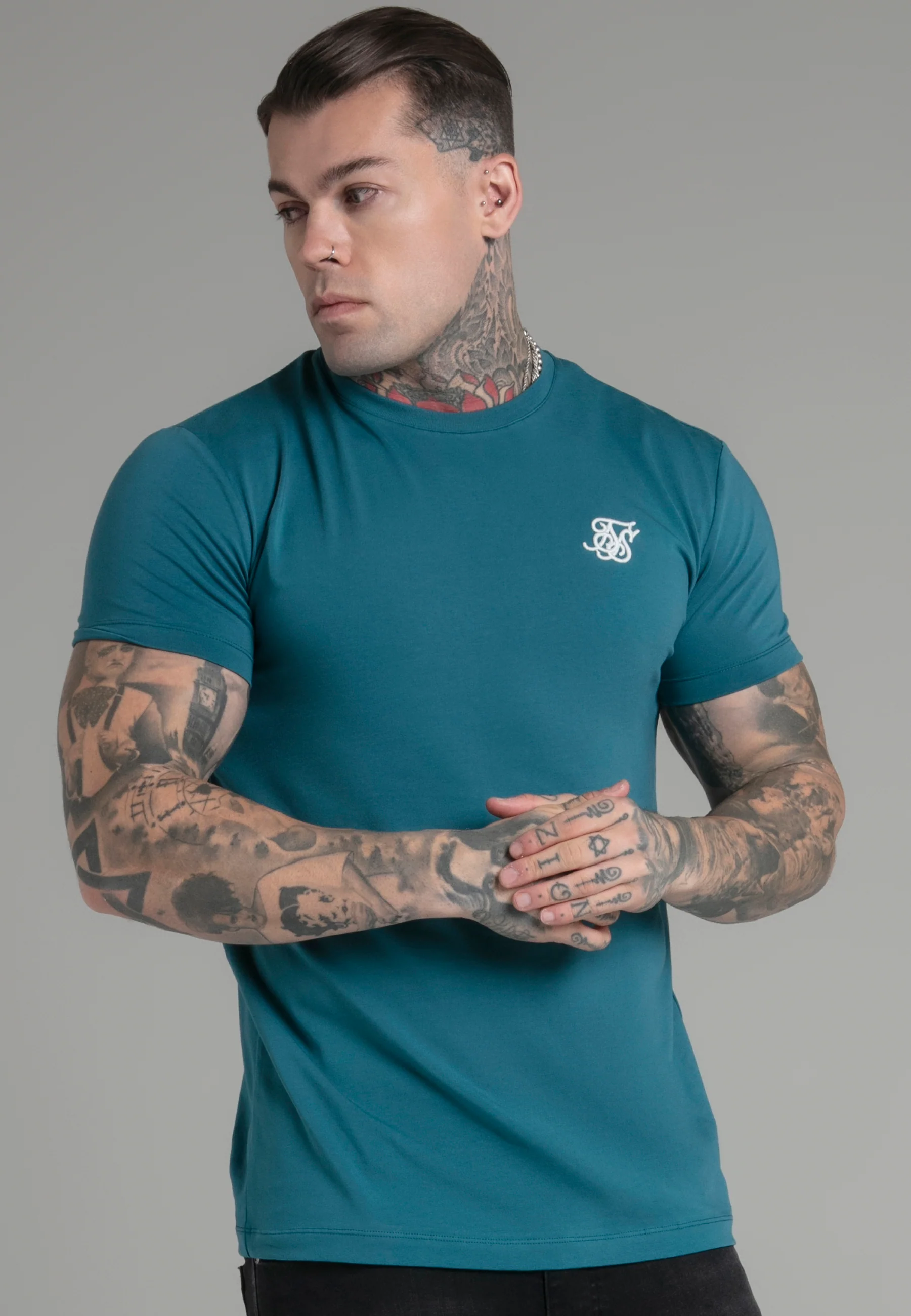 Teal Muscle Fit T-Shirt