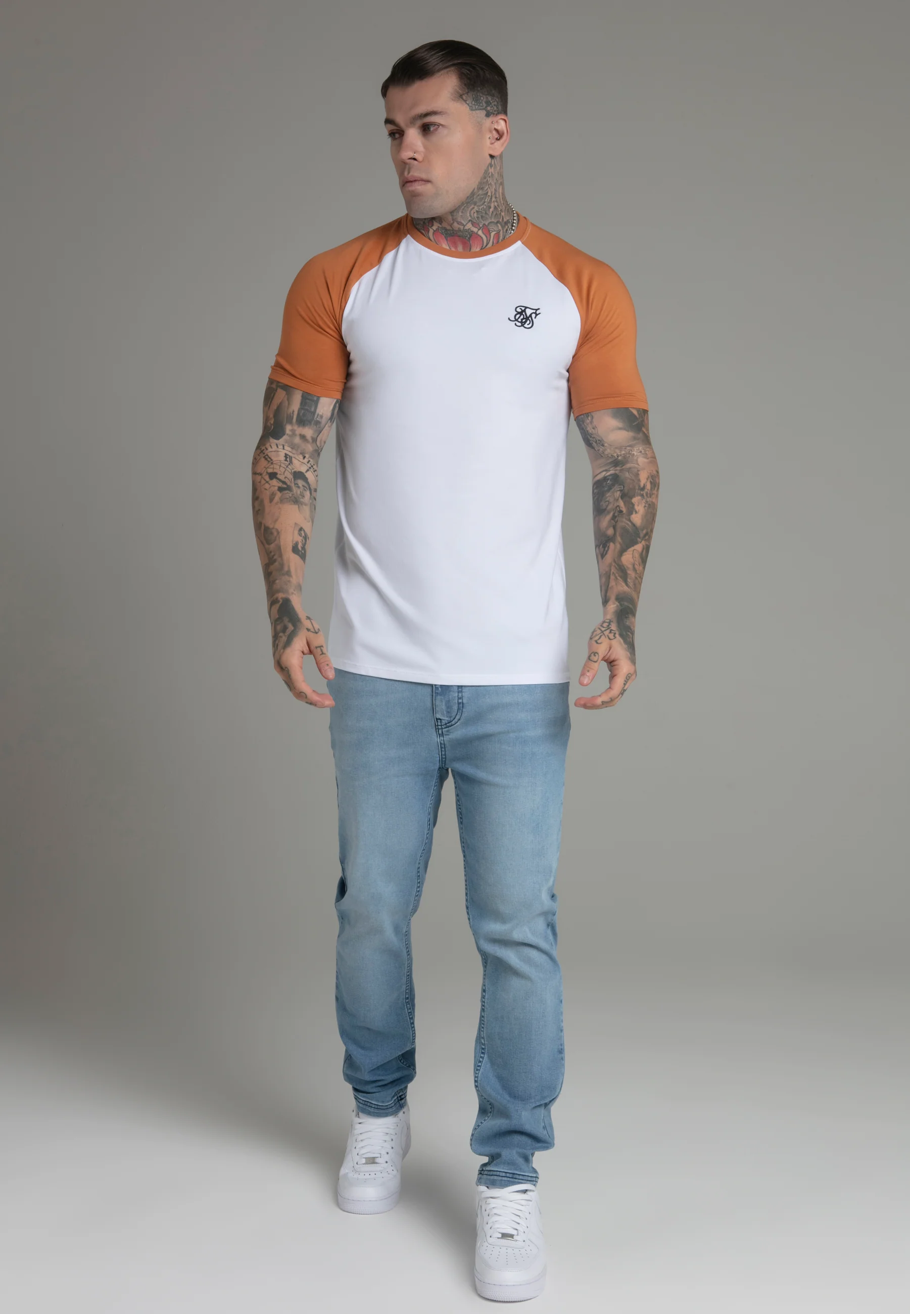 White Yellow Raglan T-Shirt - Image 2