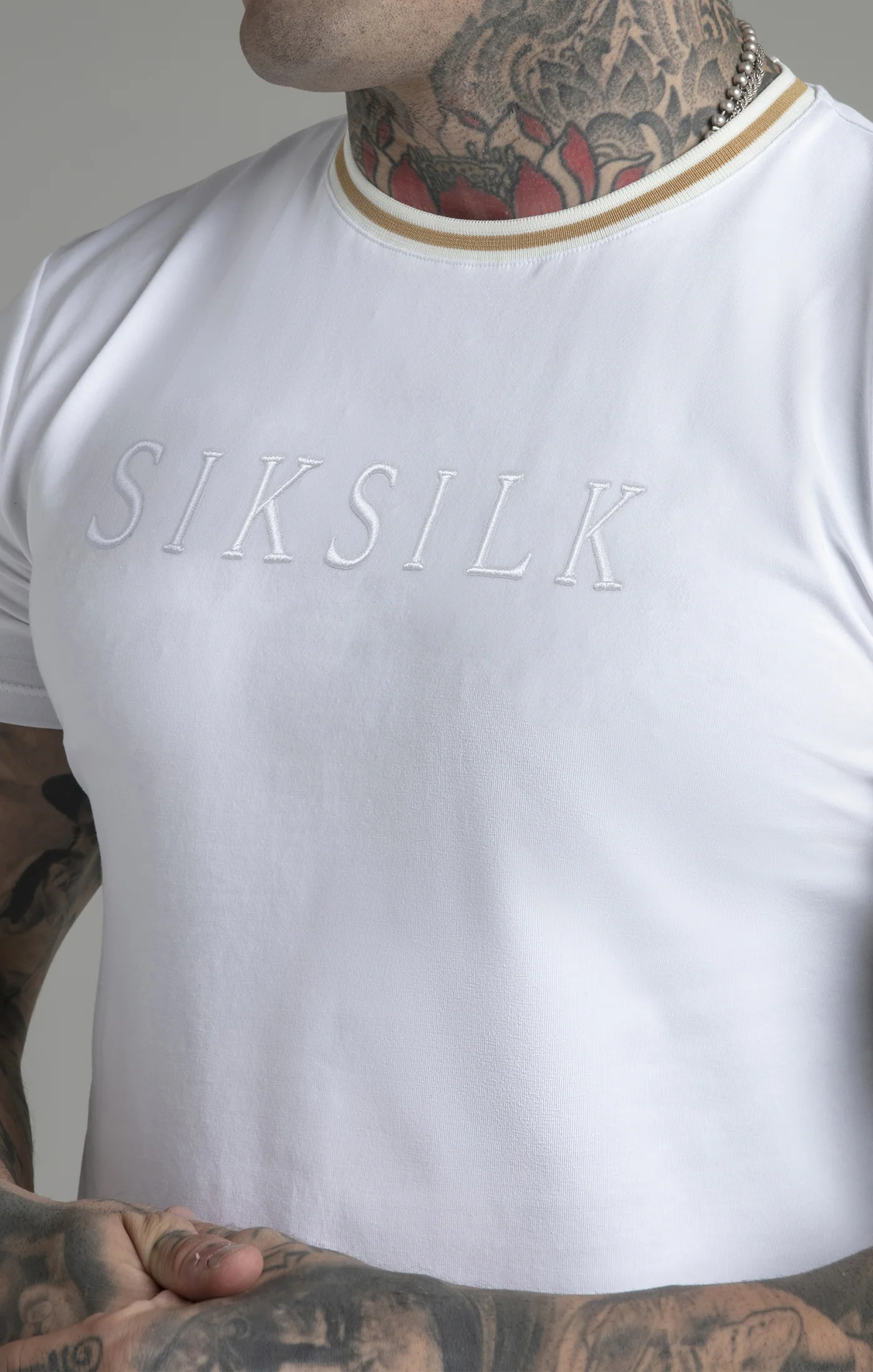 White Logo T-Shirt - Image 3
