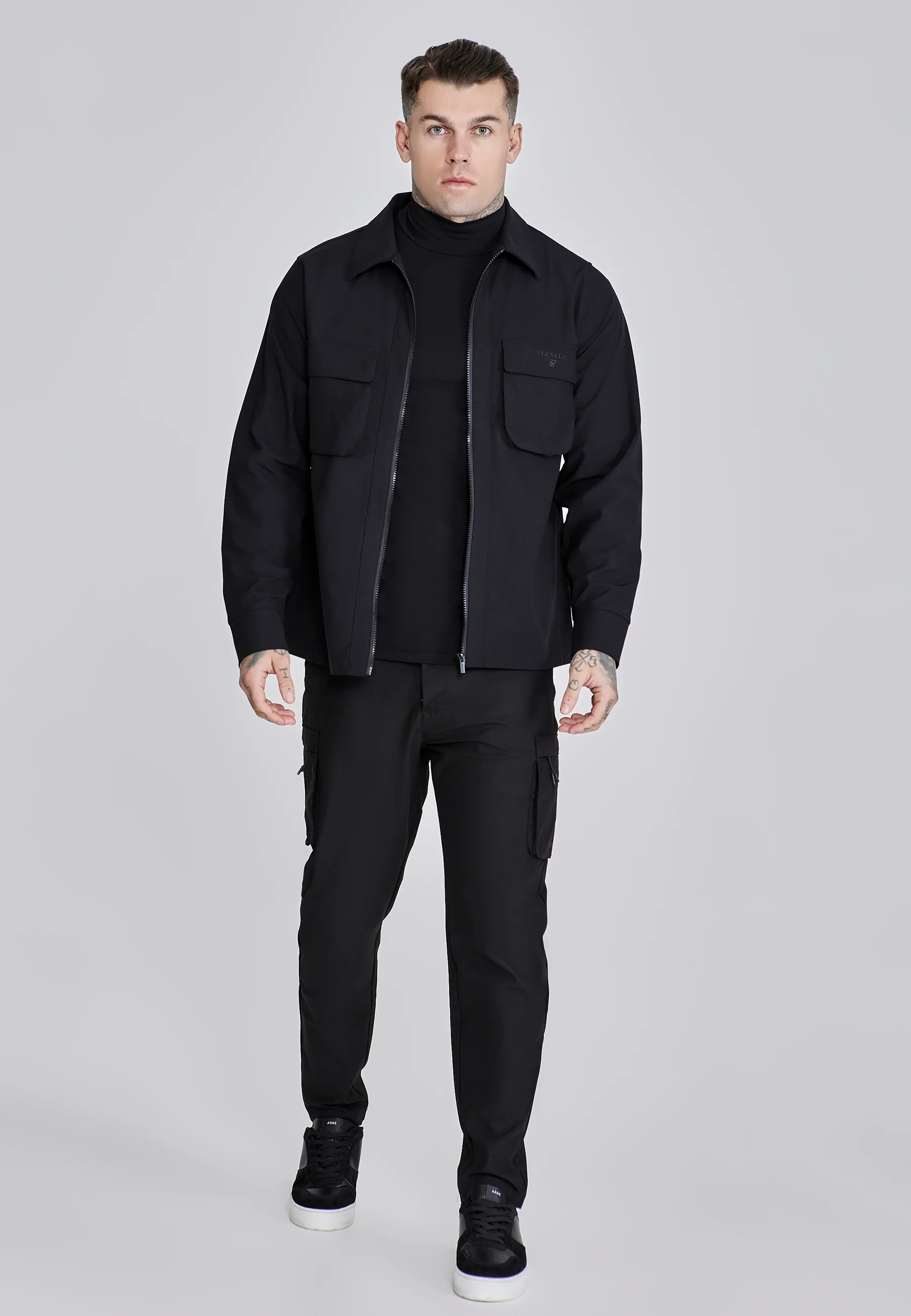 Black Utility Overshirt - Image 3