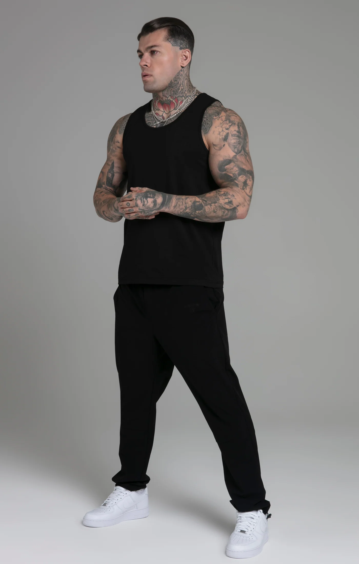 White Black Pack of 2 Vests - Image 2