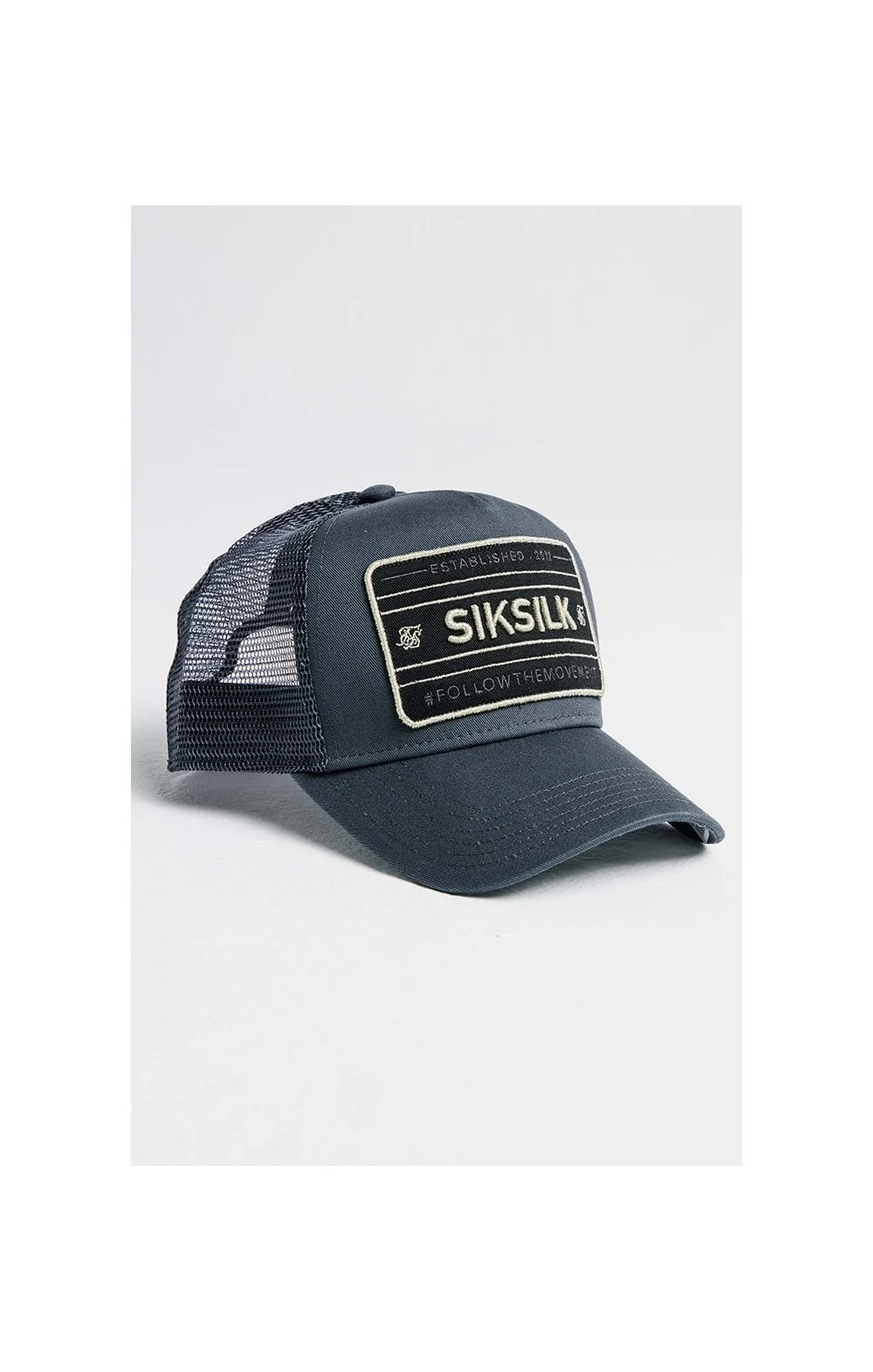 SikSilk Mesh Movement Trucker - Grey & Gold