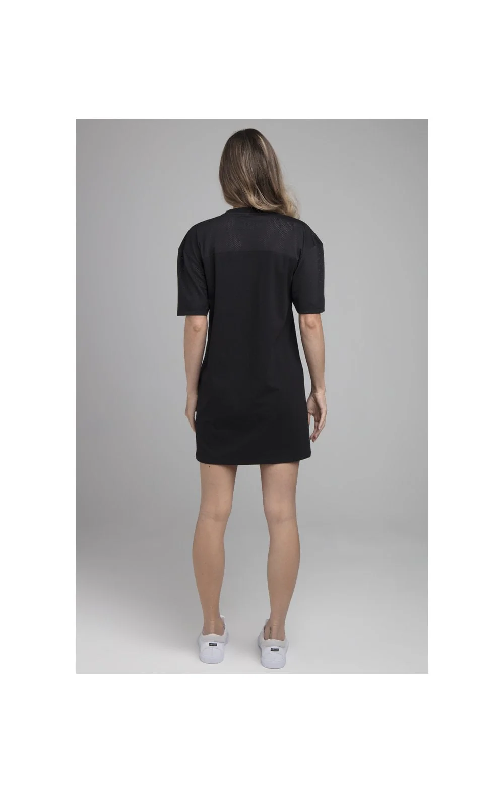 SikSilk Mesh Panelled Dress - Black - Image 5