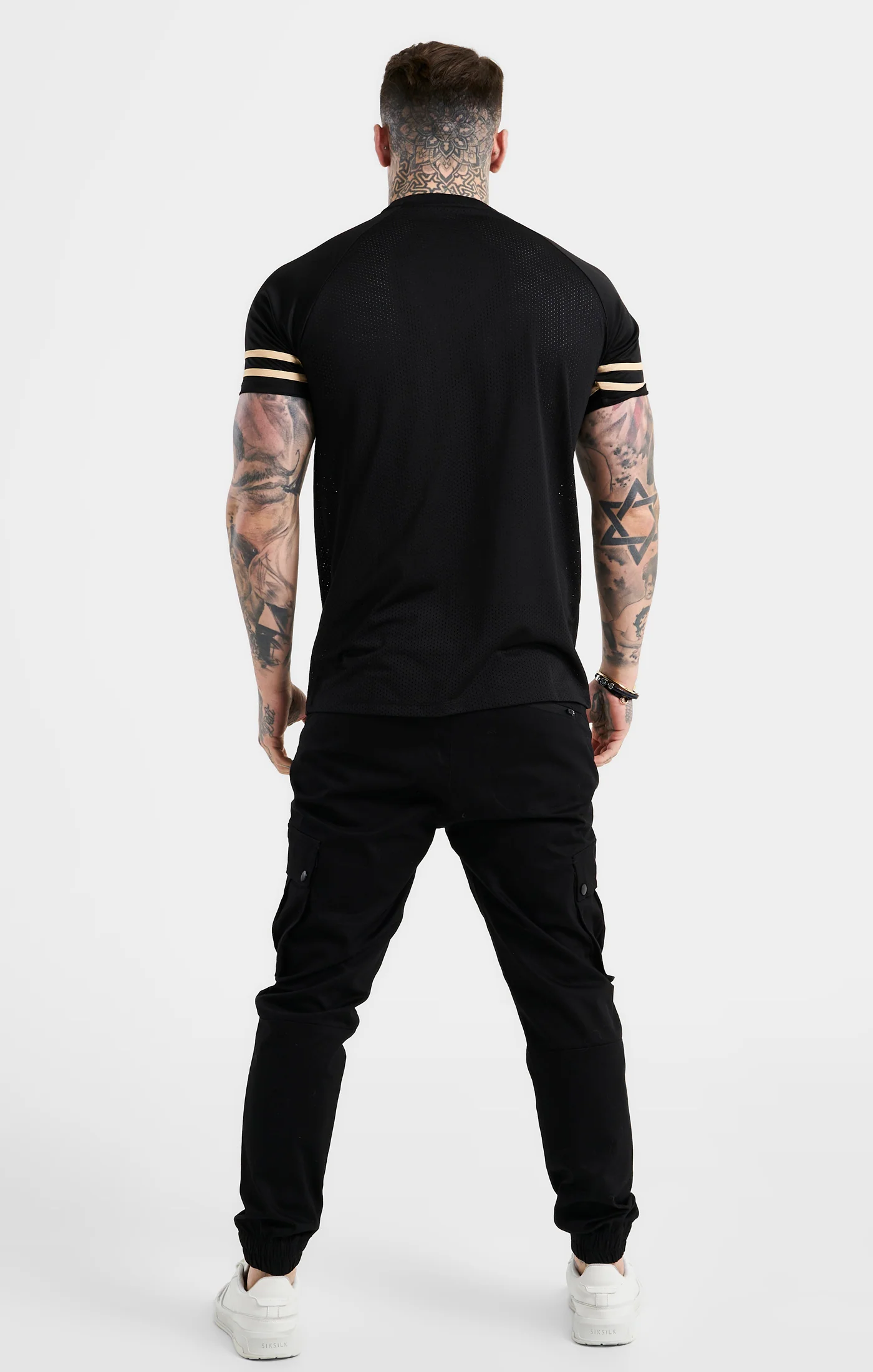 Black Mesh Short Sleeve T-Shirt - Image 5