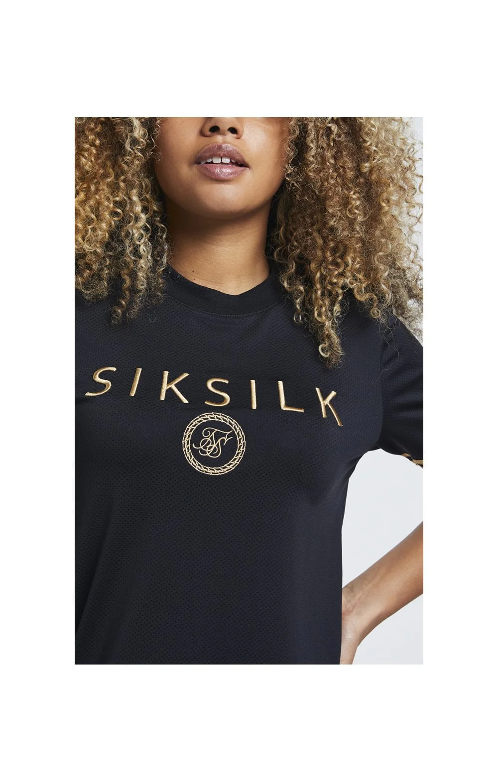 SikSilk Mesh T-Shirt Dress - Black - Image 2