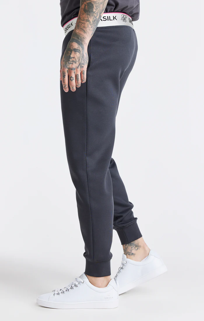 Grey Metallic Tape Jogger - Image 2