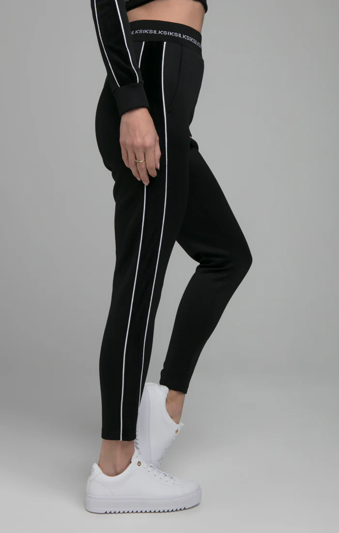 SikSilk Mono Imperial Track Bottoms - Black - Image 4