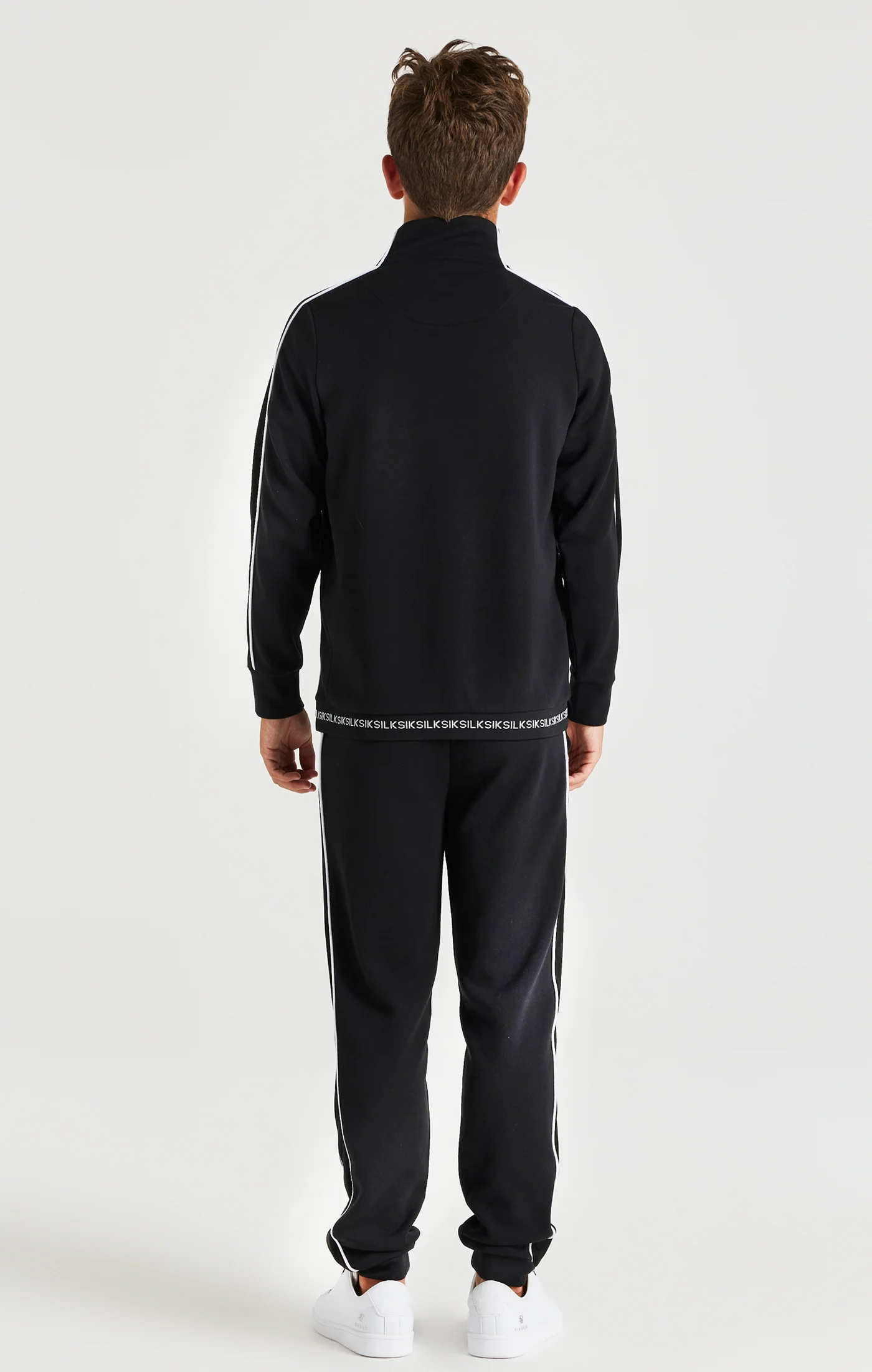 SikSilk Mono Imperial Zip Through - Black - Image 5