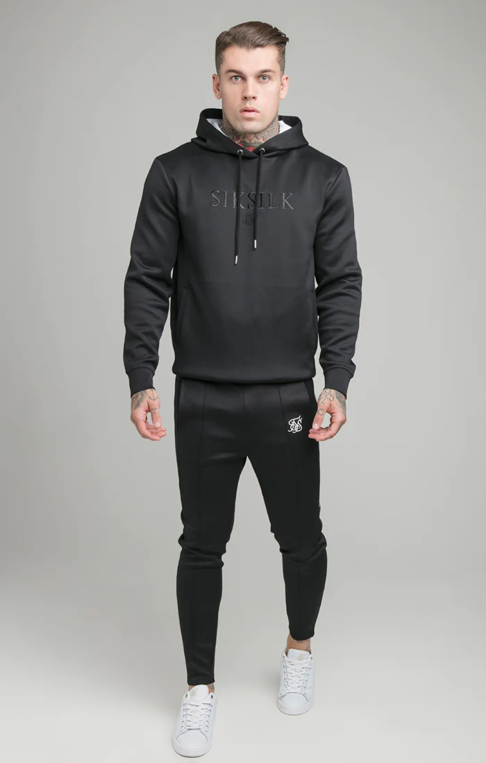 Black Monochrome Overhead Hoodie - Image 3