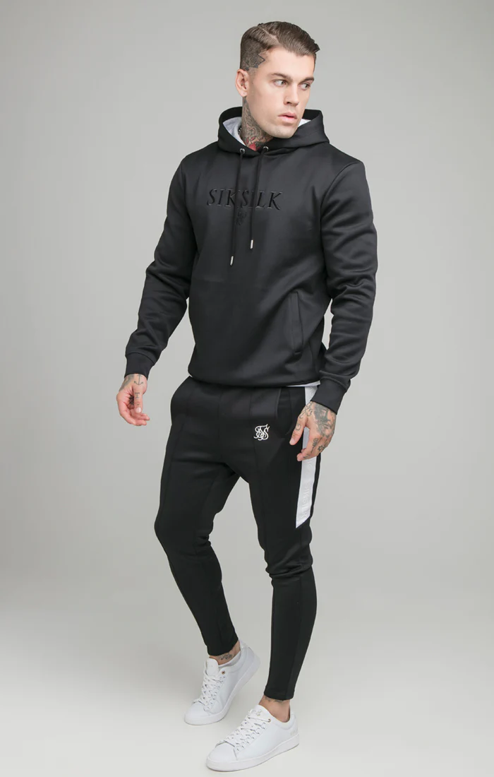 Black Monochrome Overhead Hoodie - Image 6