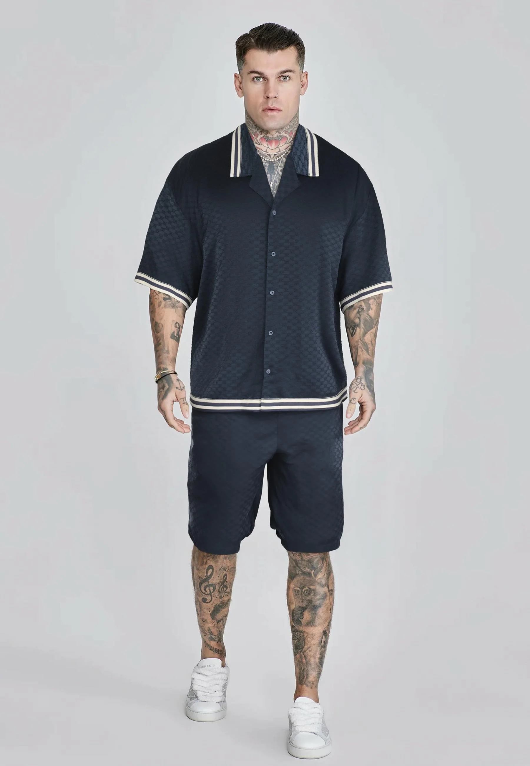 Navy Monogram Resort Shirt - Image 2