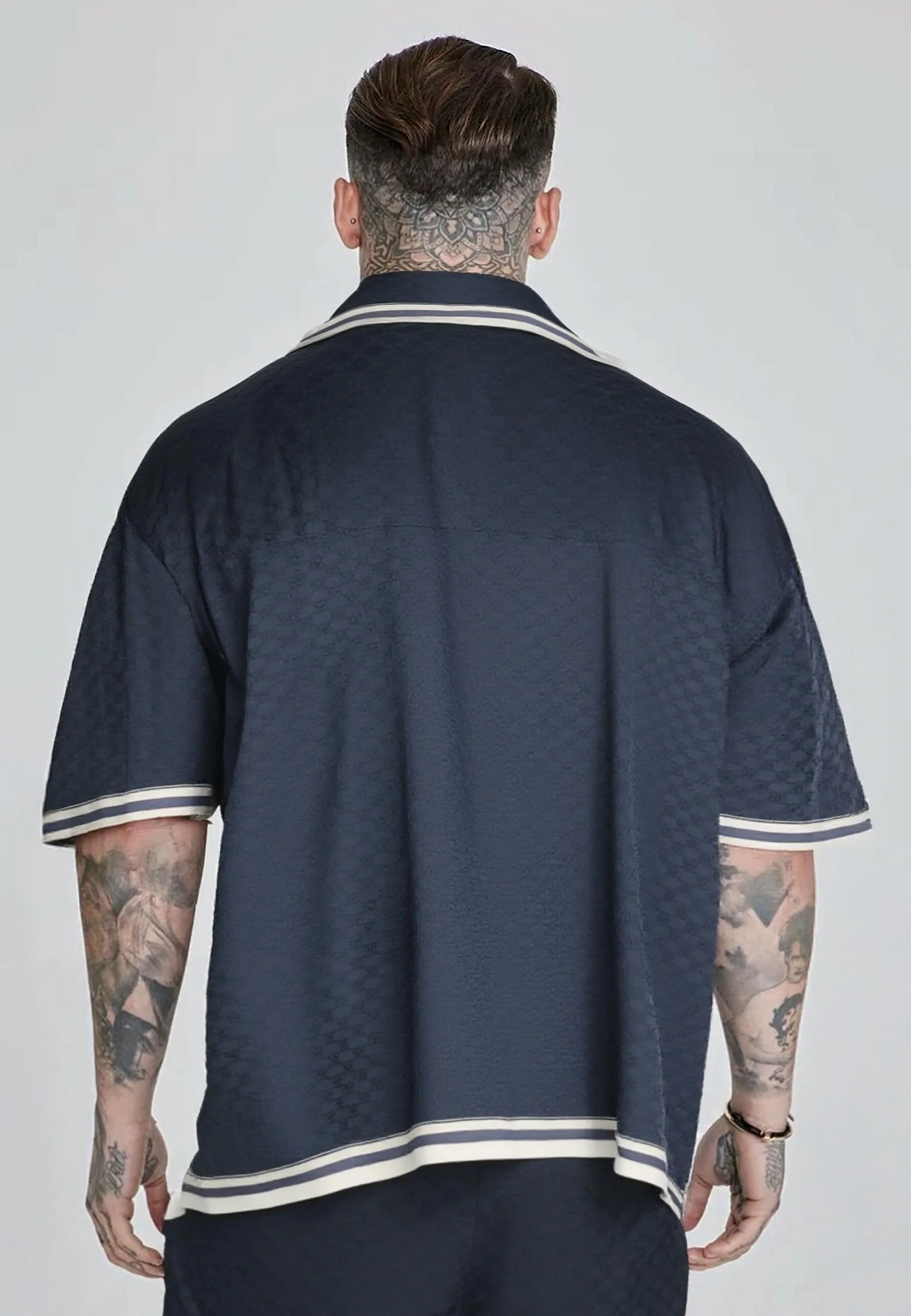 Navy Monogram Resort Shirt - Image 4
