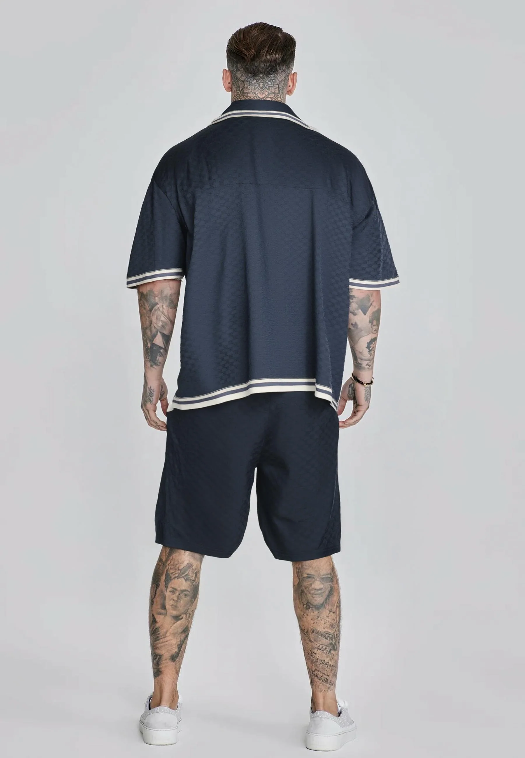 Navy Monogram Resort Shirt - Image 5