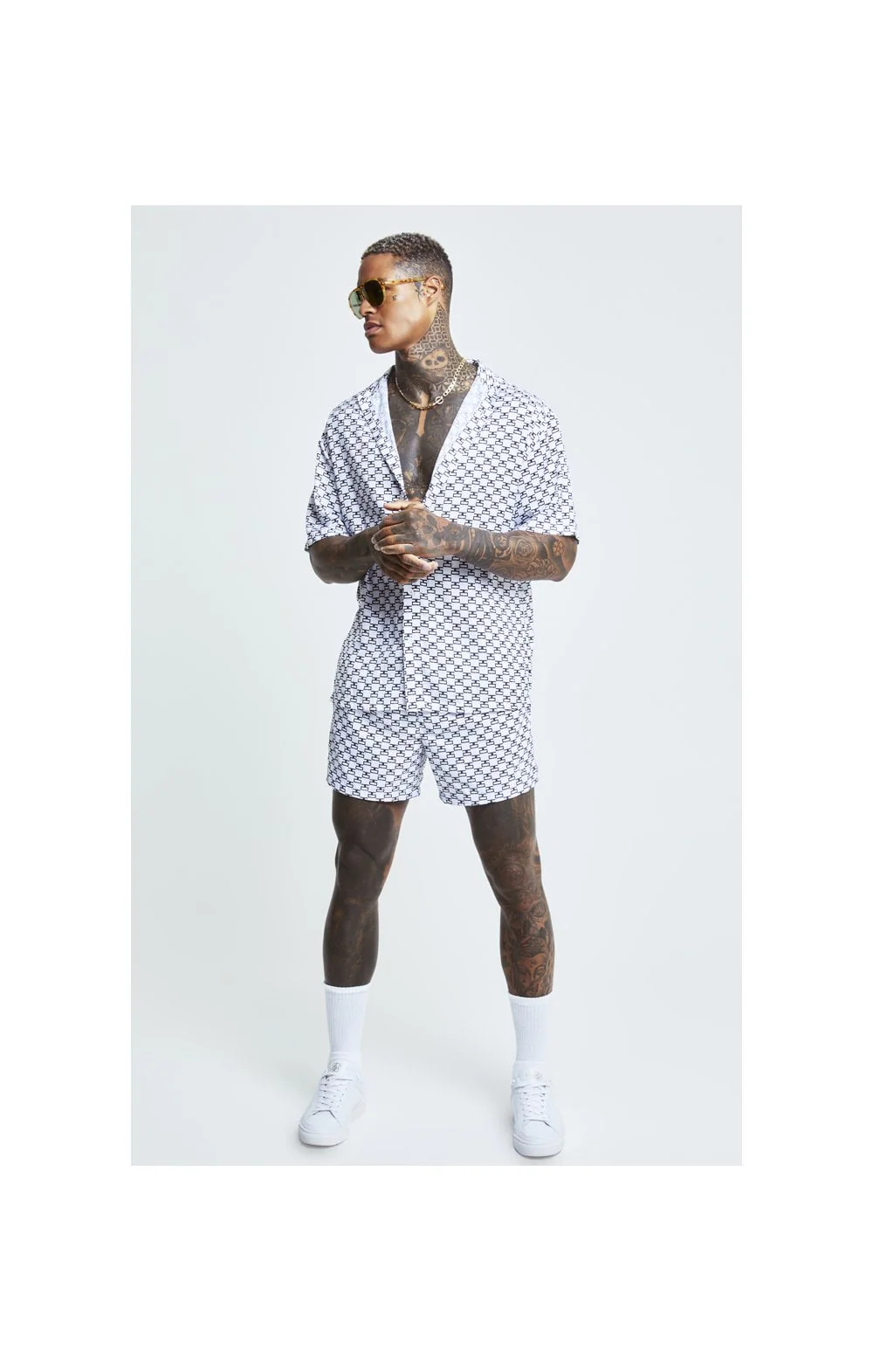 White Monogram Resort Shirt - Image 3