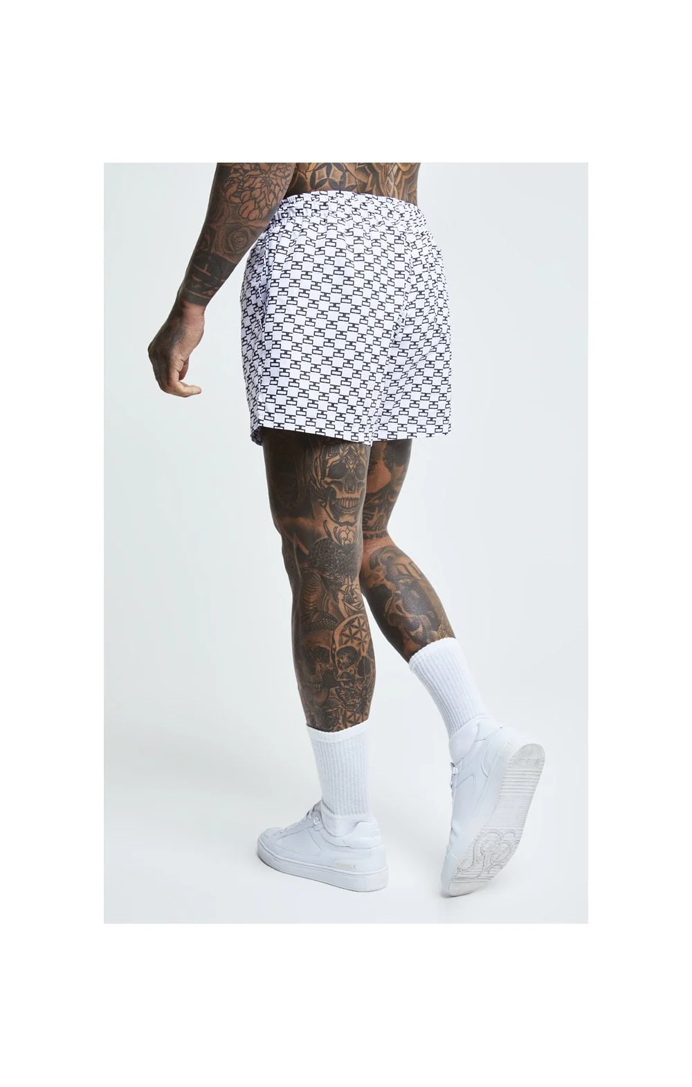 White Monogram Swim Short - Image 2