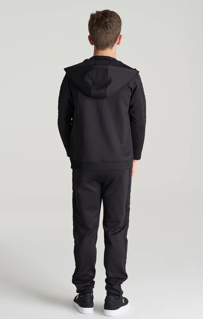 Boys Black Panelled Jogger - Image 6
