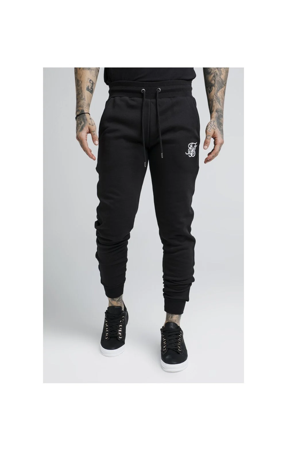 SikSilk Muscle Fit Jogger - Black - Image 2