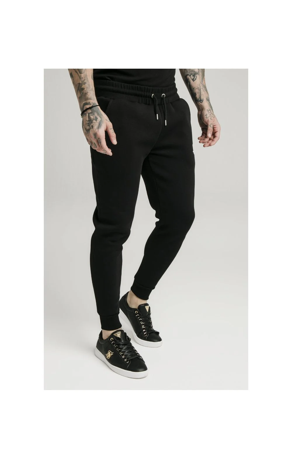 SikSilk Muscle Fit Jogger – Black - Image 3