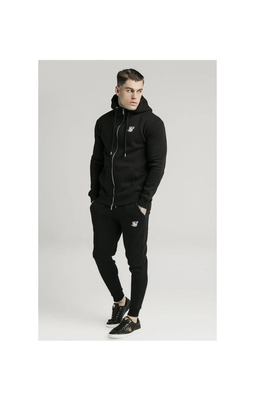 SikSilk Muscle Fit Jogger – Black - Image 4