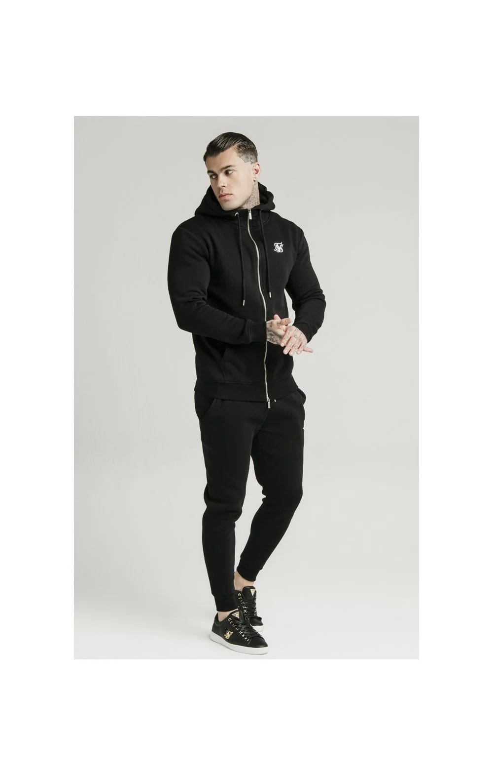 SikSilk Muscle Fit Jogger – Black - Image 6