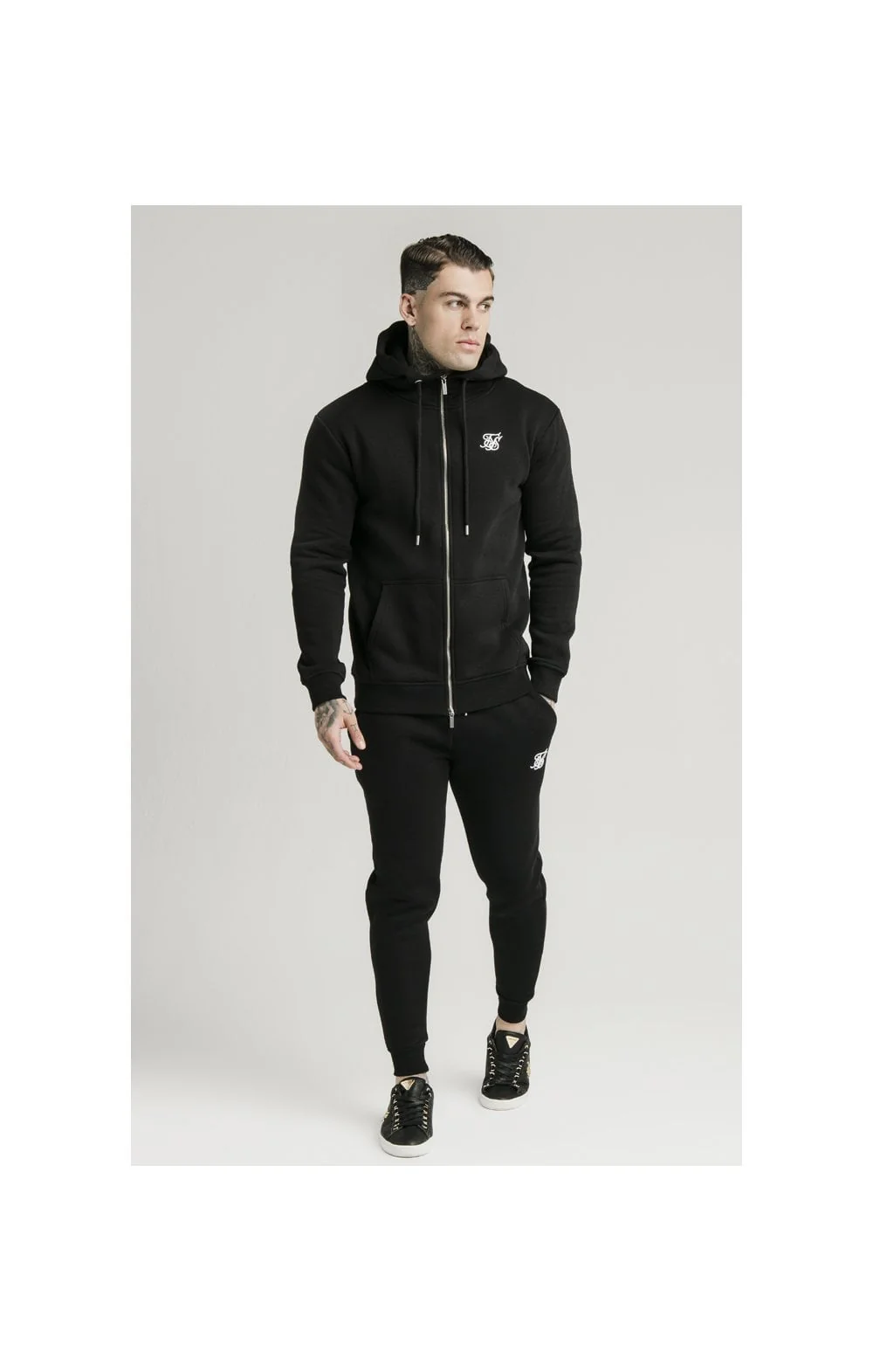 SikSilk Muscle Fit Jogger – Black - Image 7