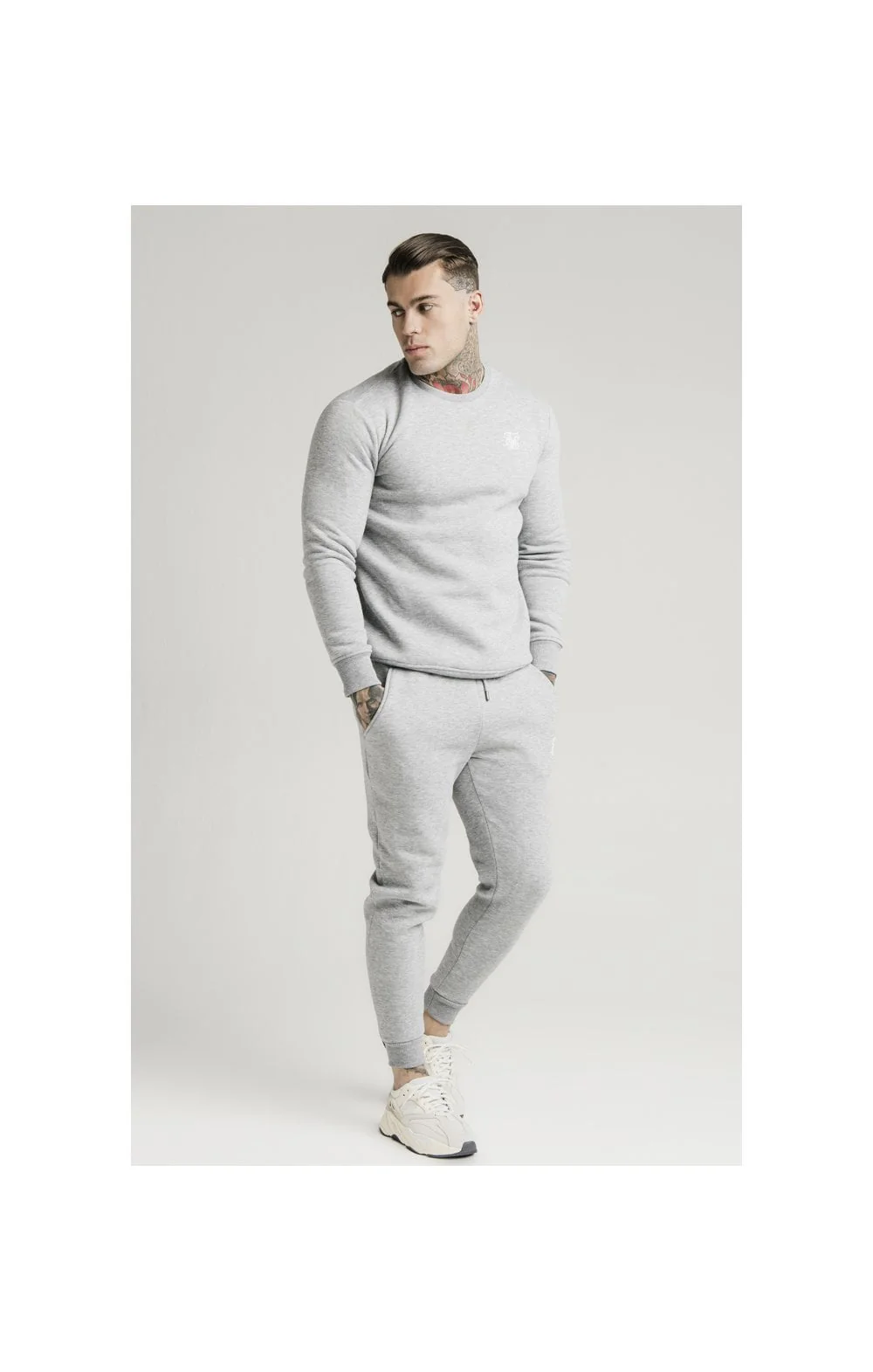Grey Muscle Fit Jogger - Image 3
