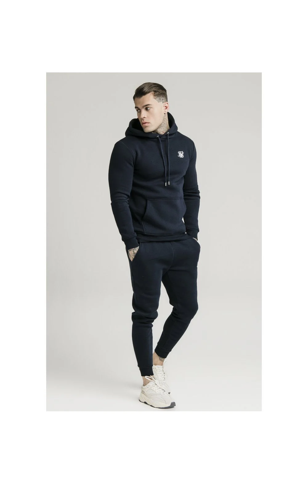 SikSilk Muscle Fit Jogger – Navy - Image 5