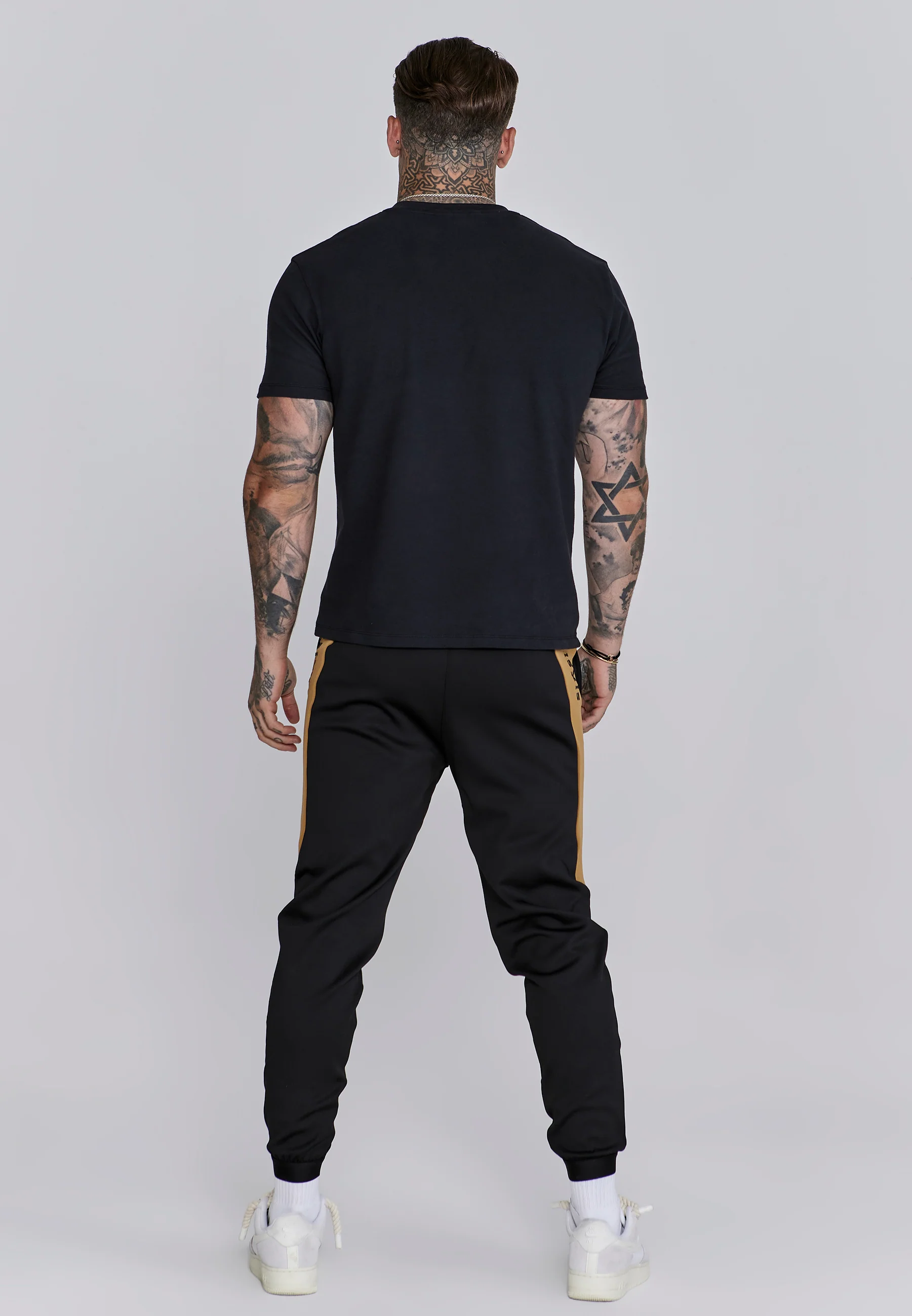 Black Muscle Fit Joggers - Image 5