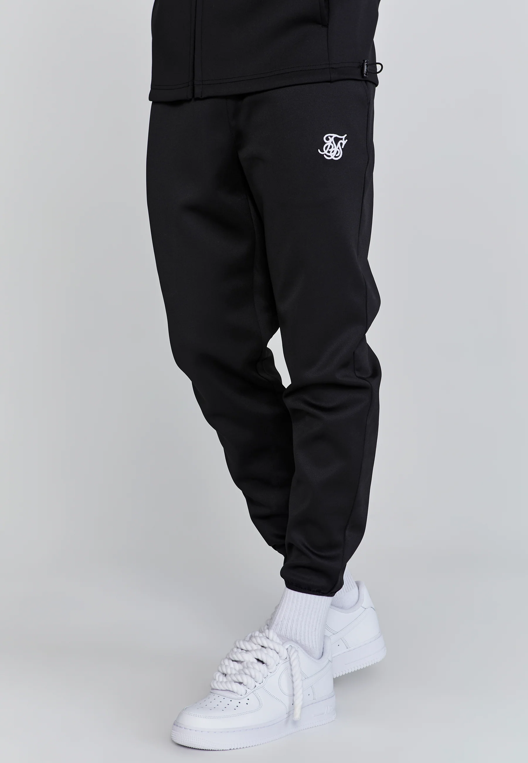 Black Muscle Fit Joggers