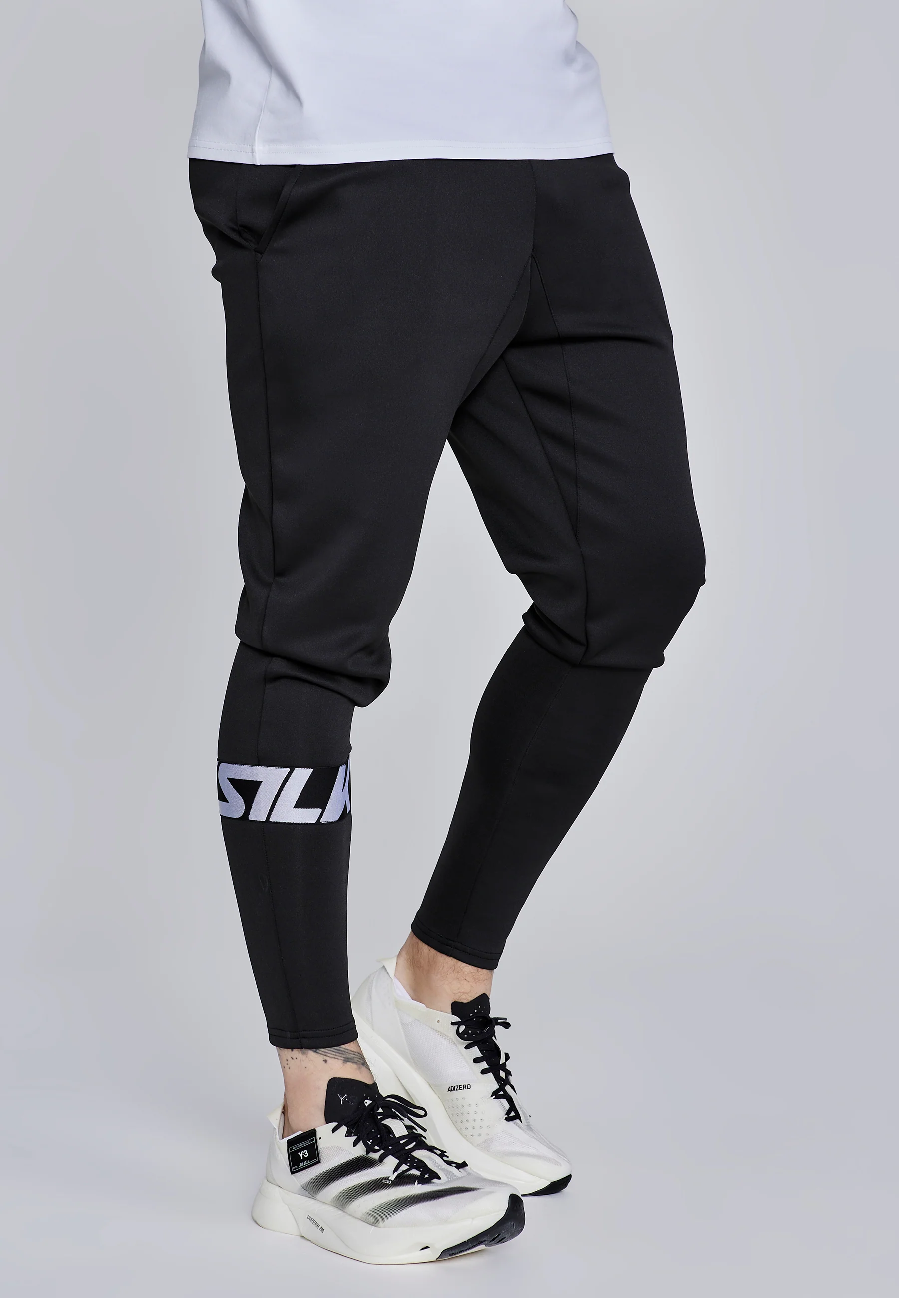 Black Muscle Fit Joggers