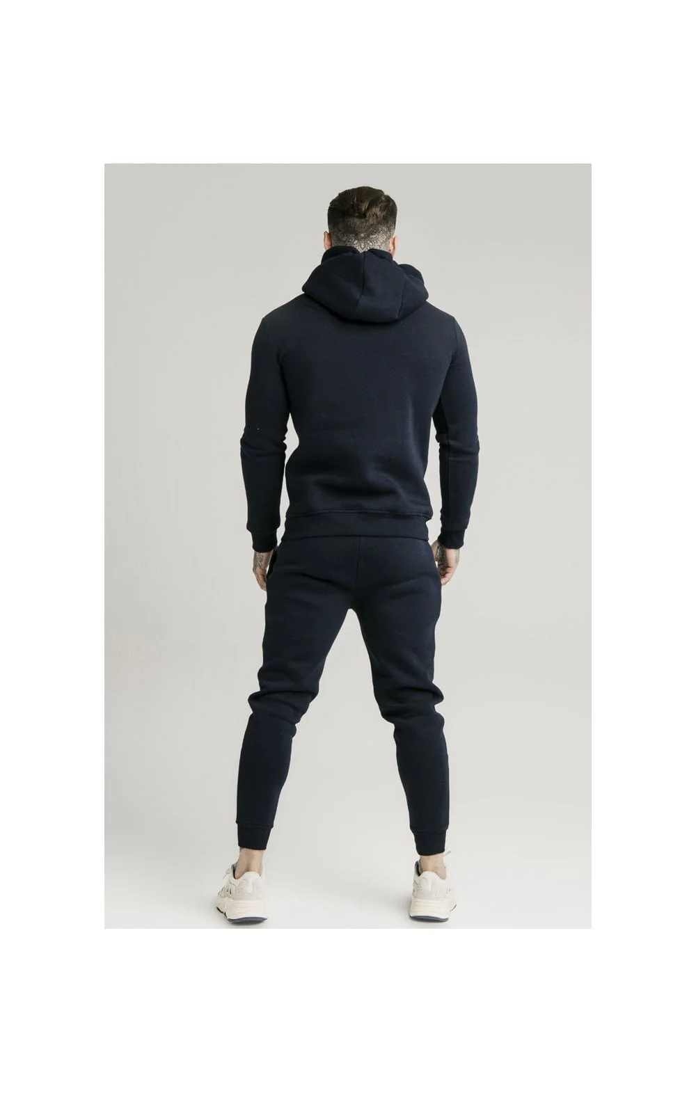 Navy Muscle Fit Overhead Hoodie - Image 6