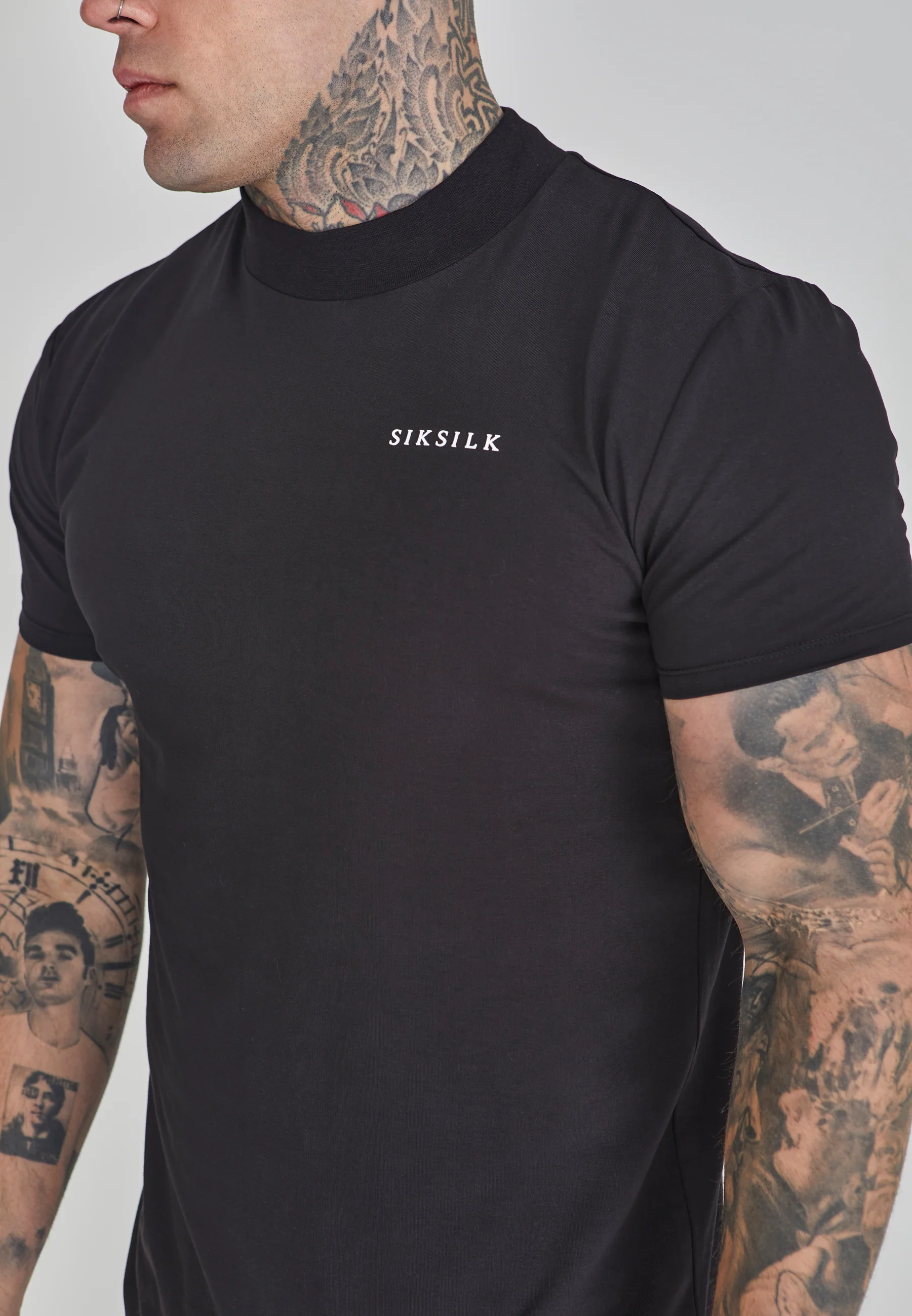 Black Muscle Fit T-Shirt - Image 3