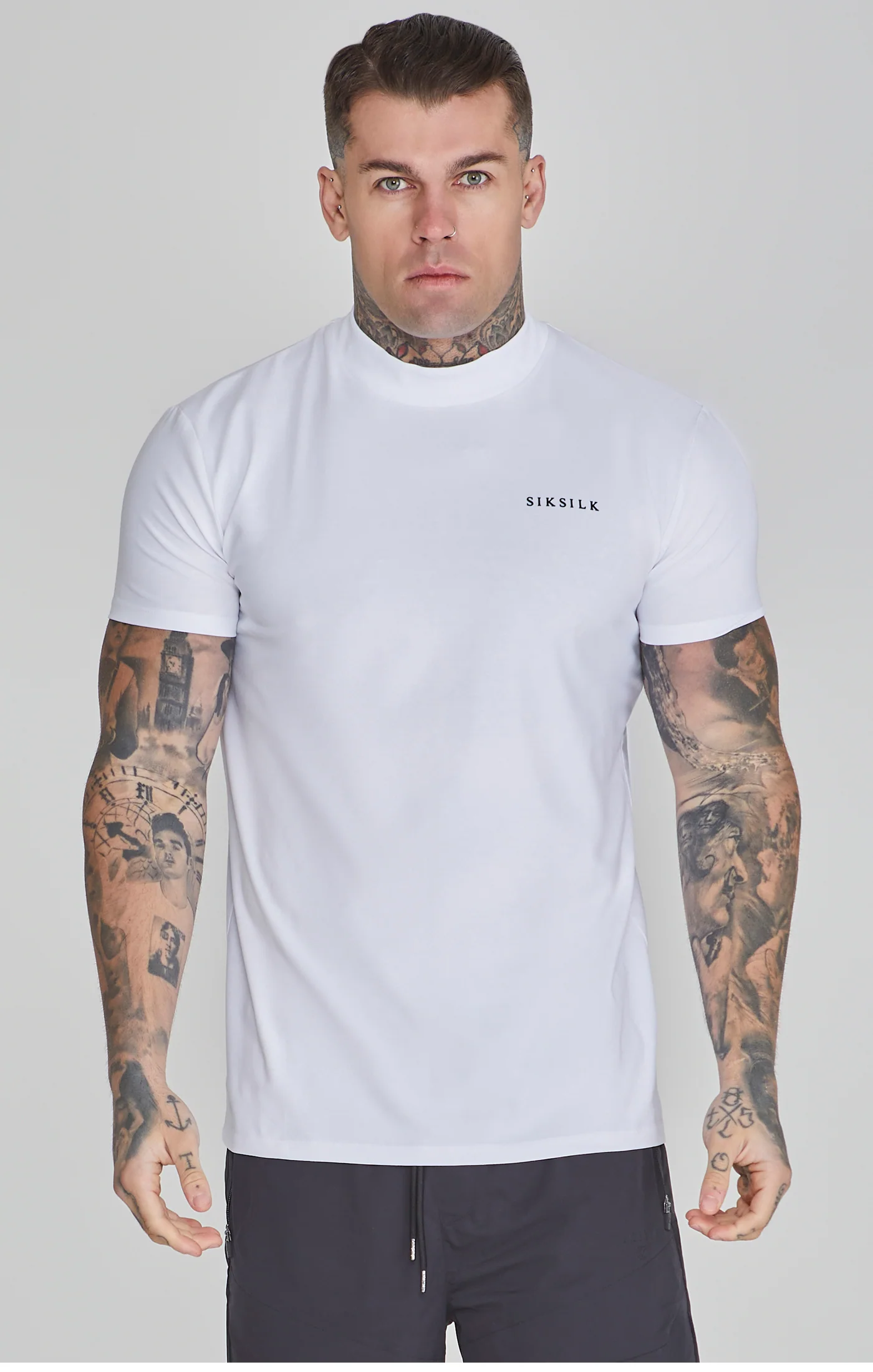 White Muscle Fit T-Shirt