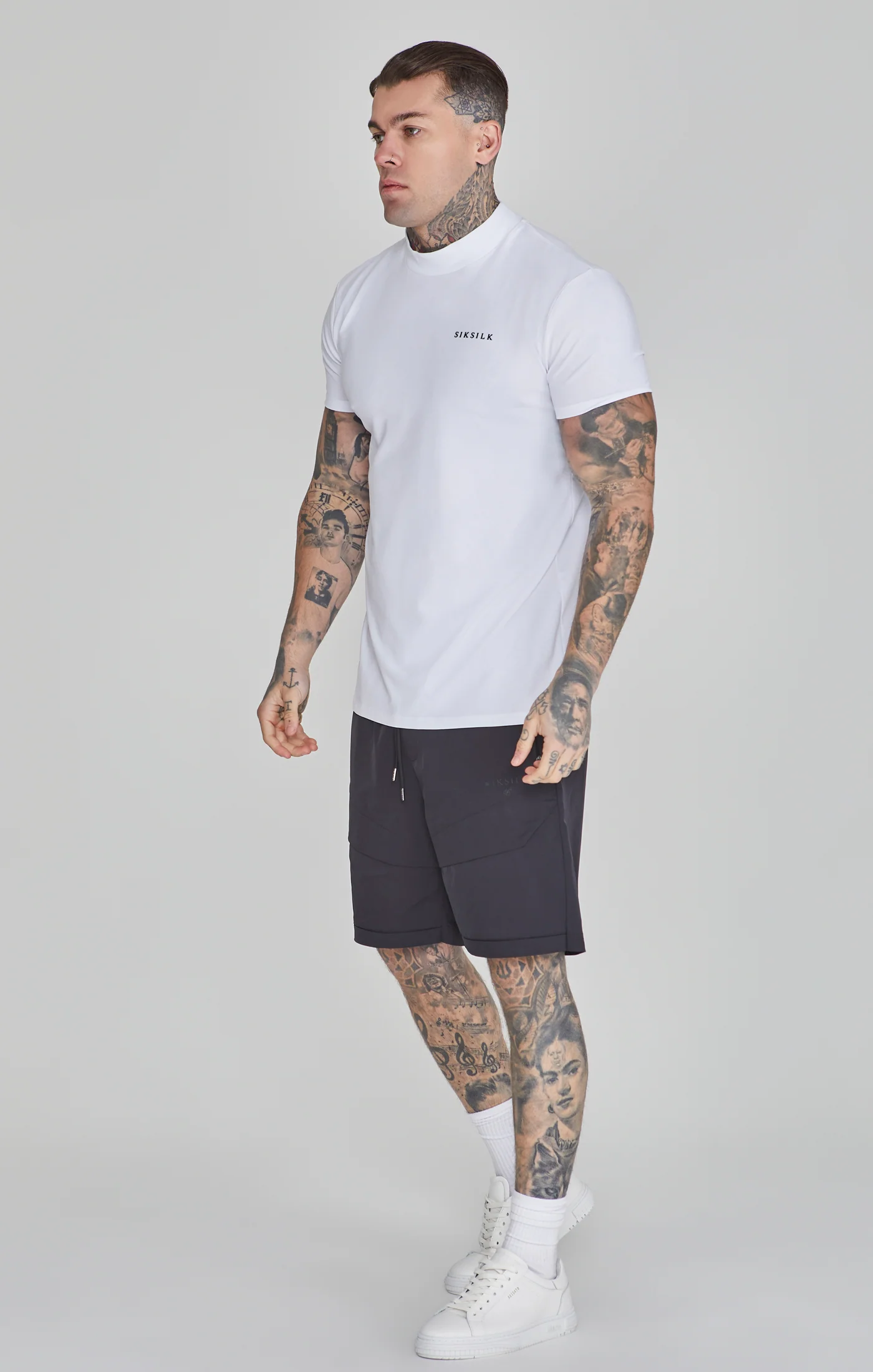 White Muscle Fit T-Shirt - Image 2