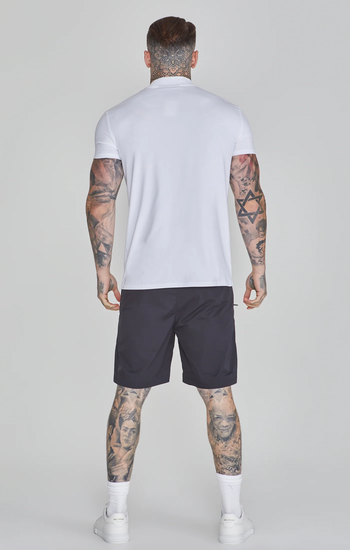 White Muscle Fit T-Shirt - Image 5