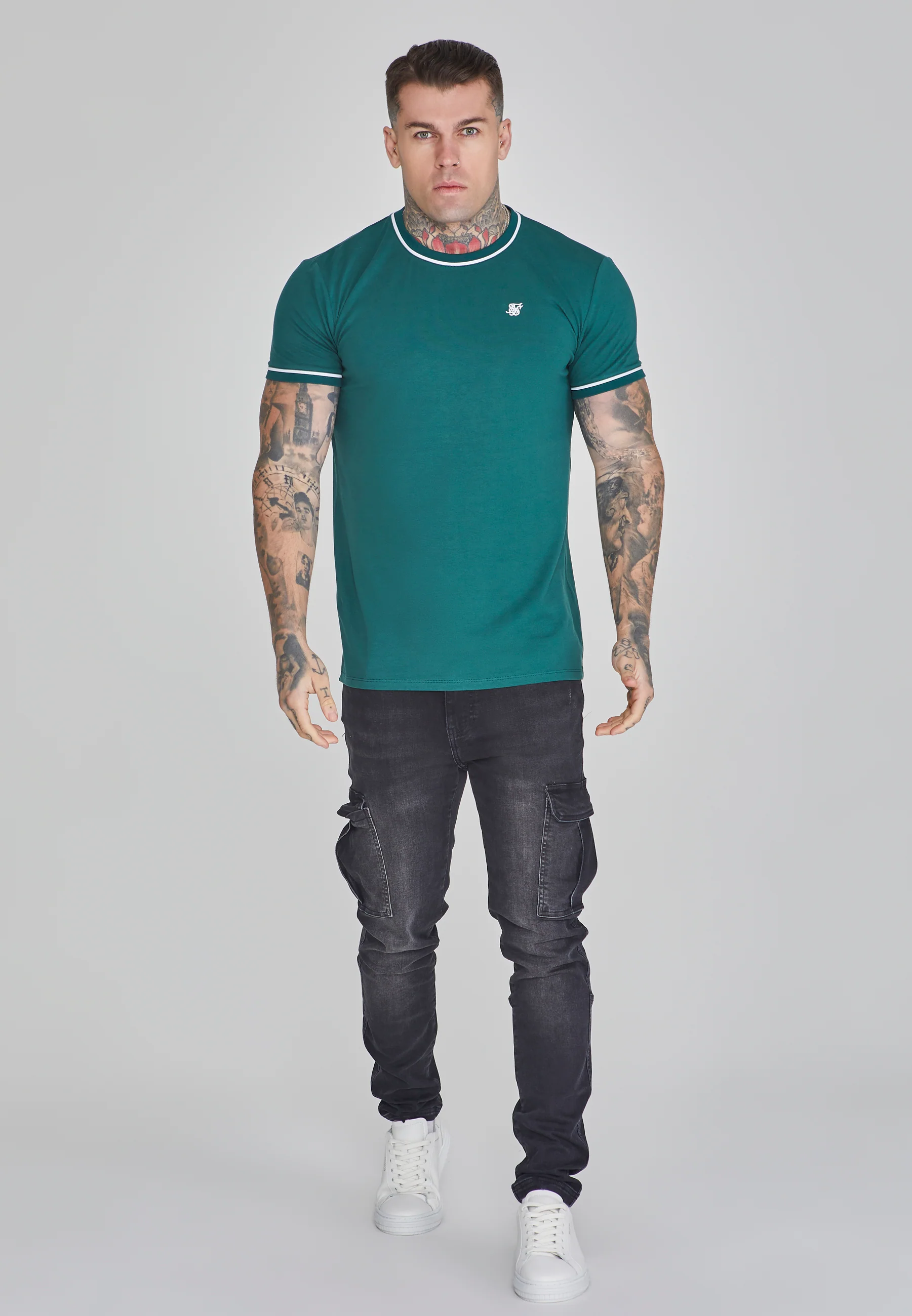 Green Muscle Fit T-Shirt - Image 2