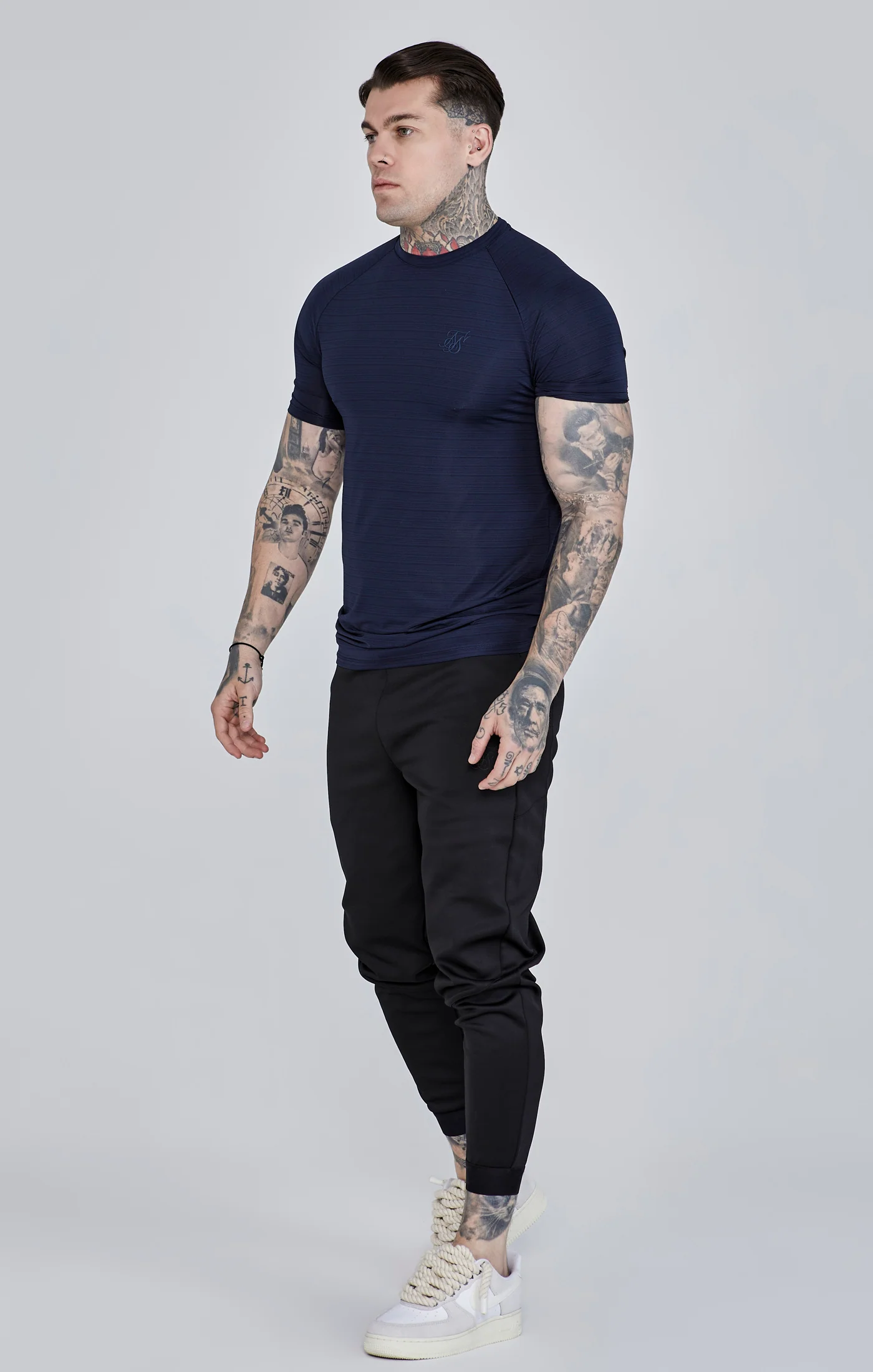 Navy Muscle Fit T-Shirt - Image 4