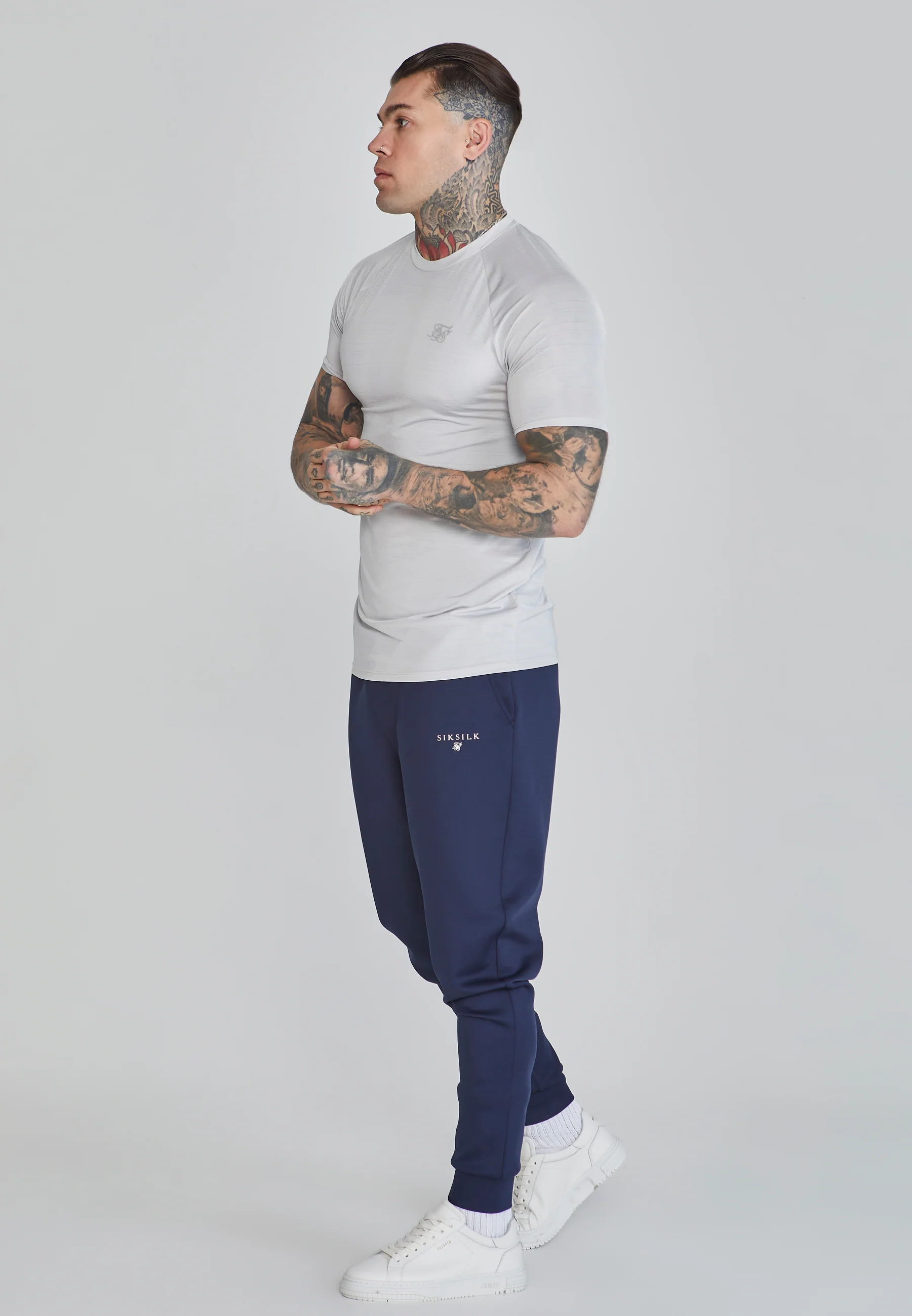 Grey Muscle Fit T-Shirt - Image 2