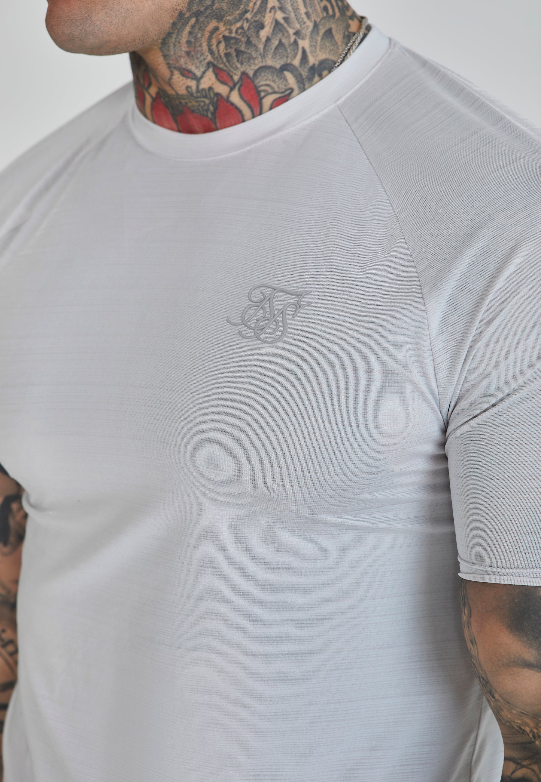 Grey Muscle Fit T-Shirt - Image 3