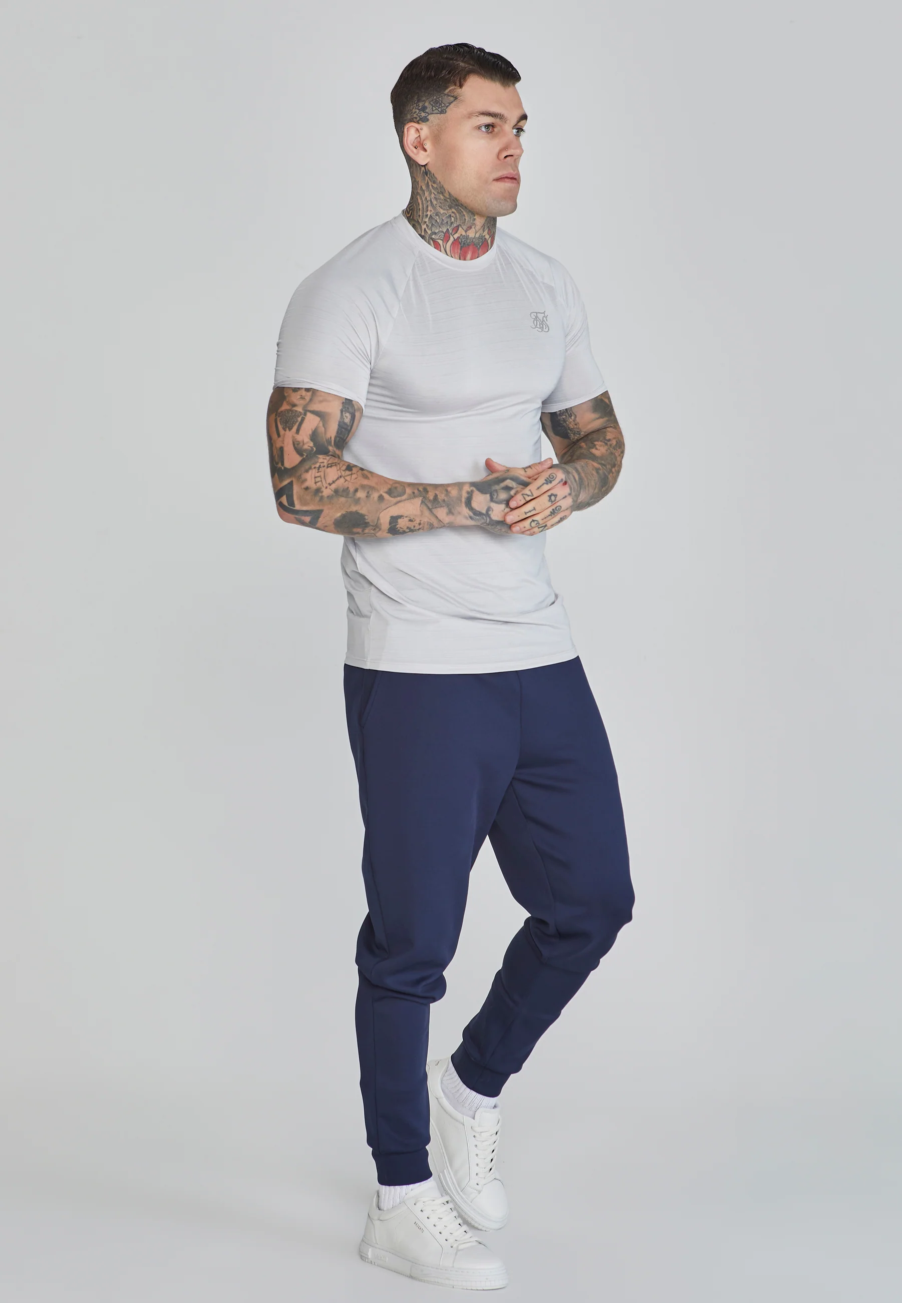 Grey Muscle Fit T-Shirt - Image 4