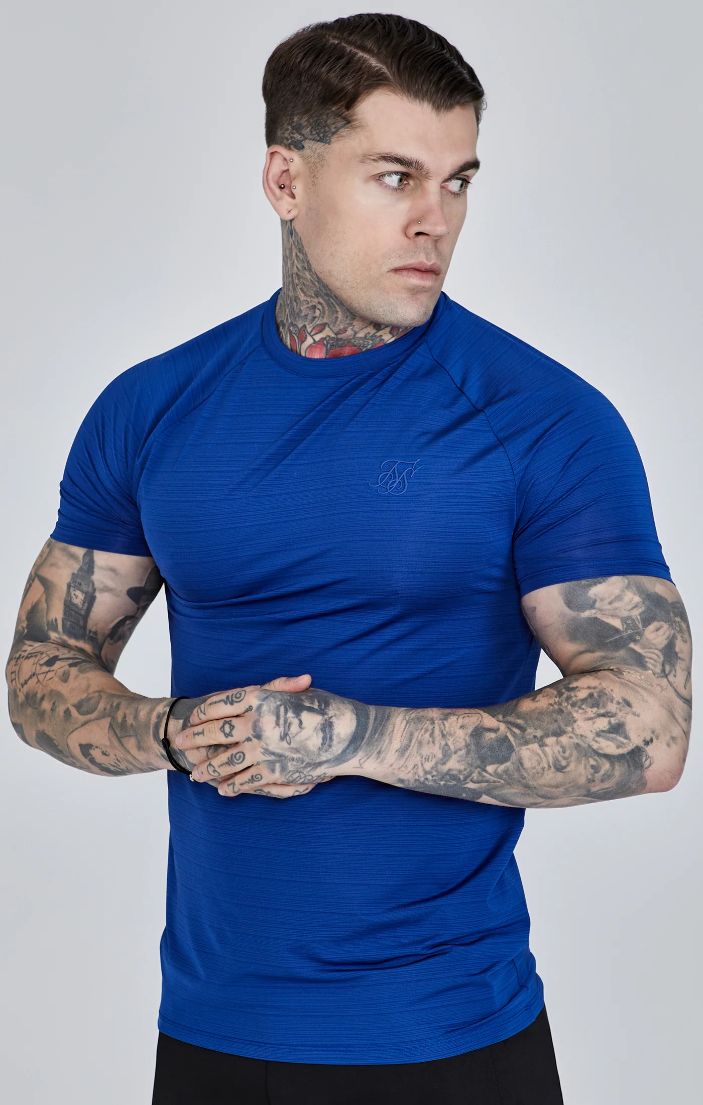 Blue Muscle Fit T-Shirt