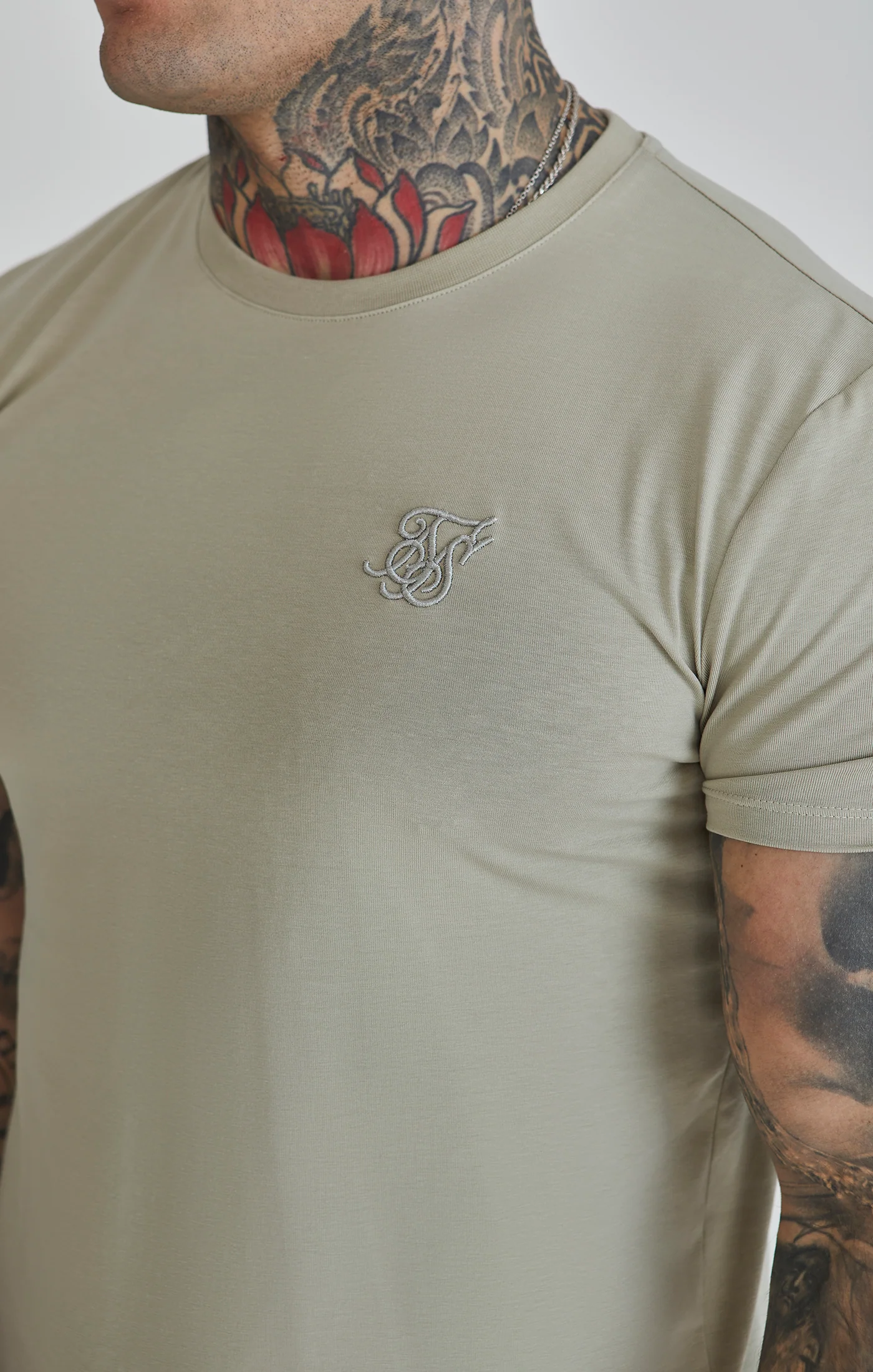 Grey Muscle Fit T-Shirt - Image 3