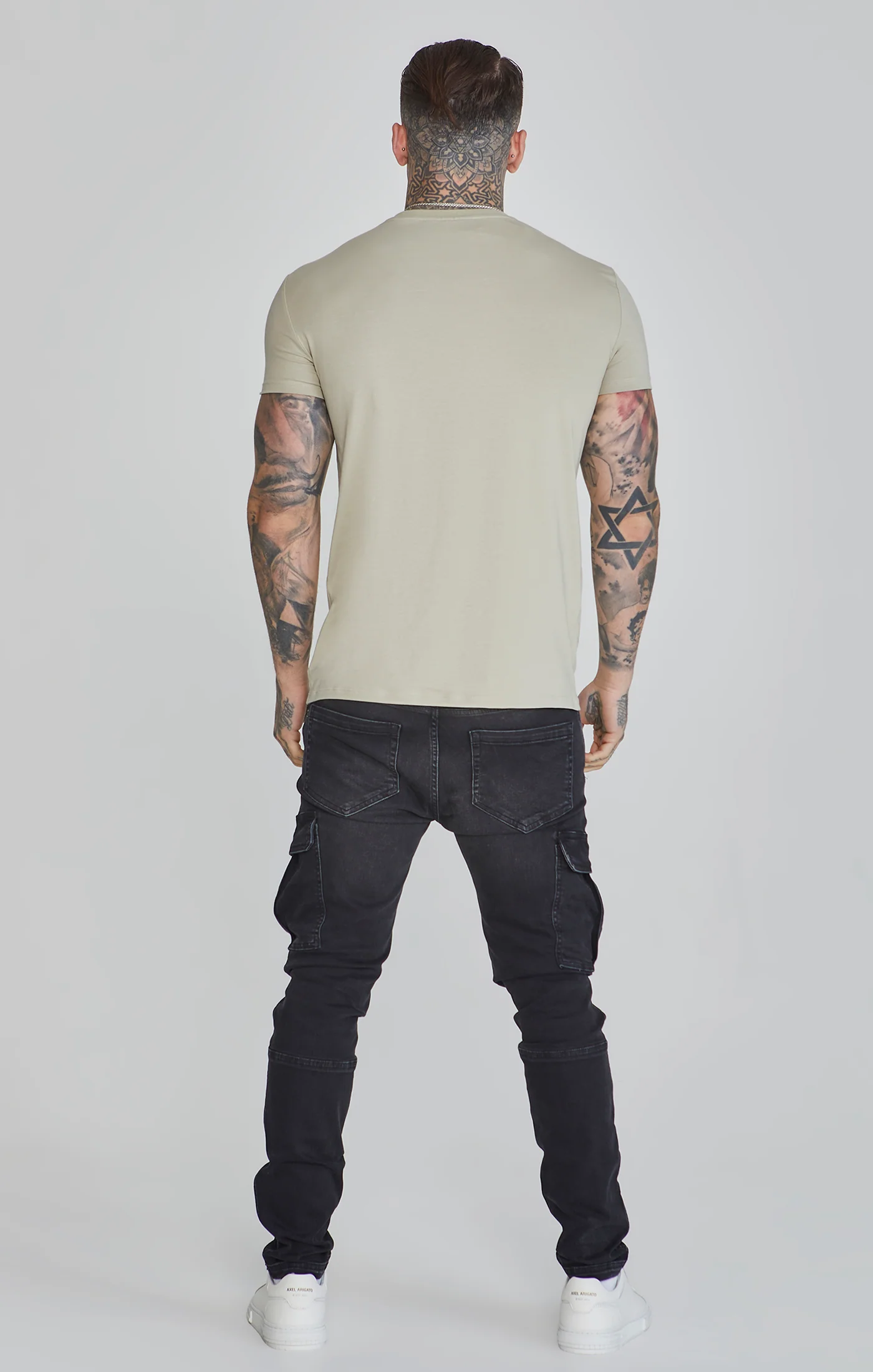Grey Muscle Fit T-Shirt - Image 5