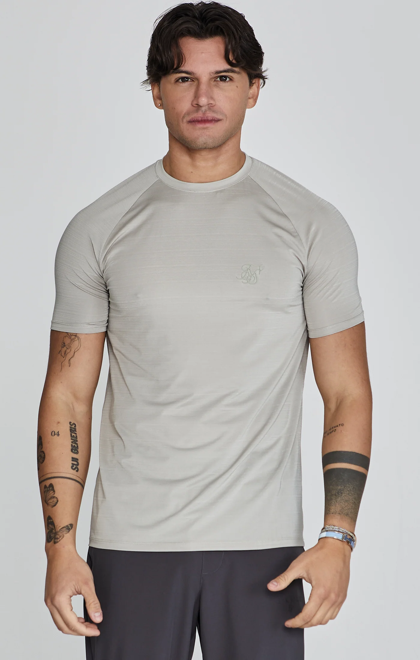 Grey Muscle Fit T-Shirt