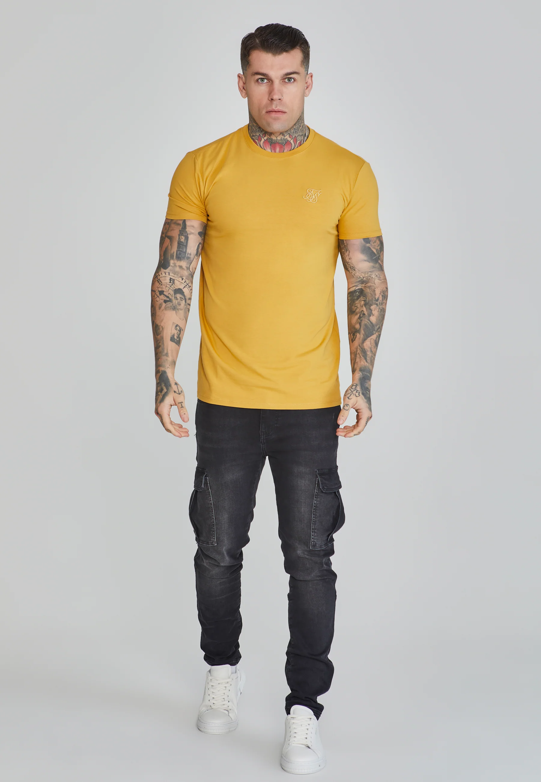 Yellow Muscle Fit T-Shirt - Image 2