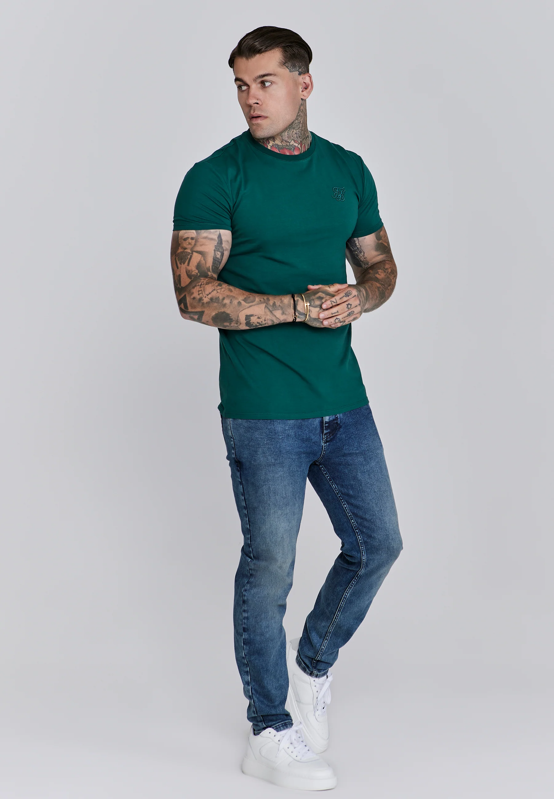 Green Muscle Fit T-Shirt - Image 4