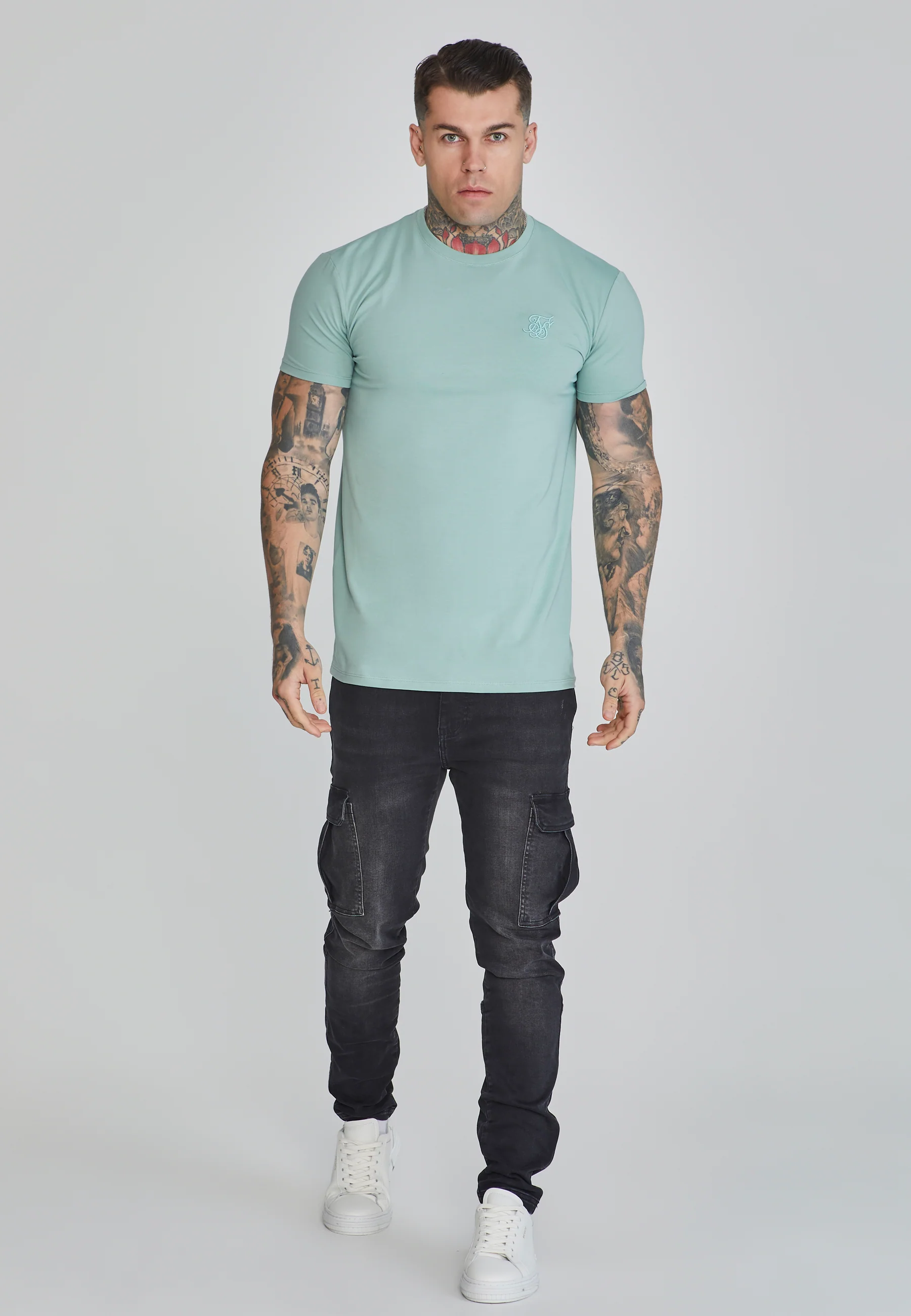 Green Muscle Fit T-Shirt - Image 2