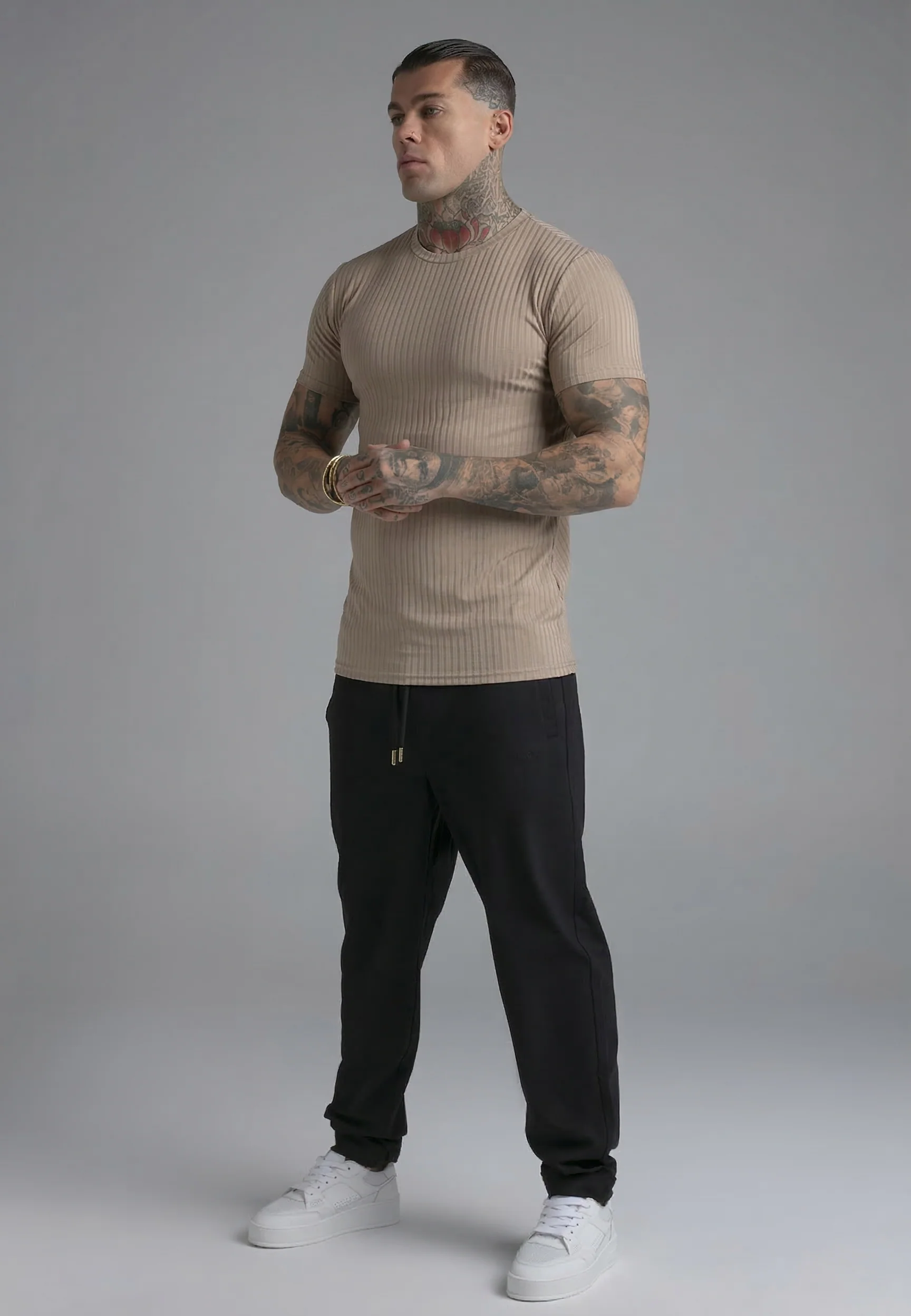 Brown Muscle Fit T-Shirt - Image 4