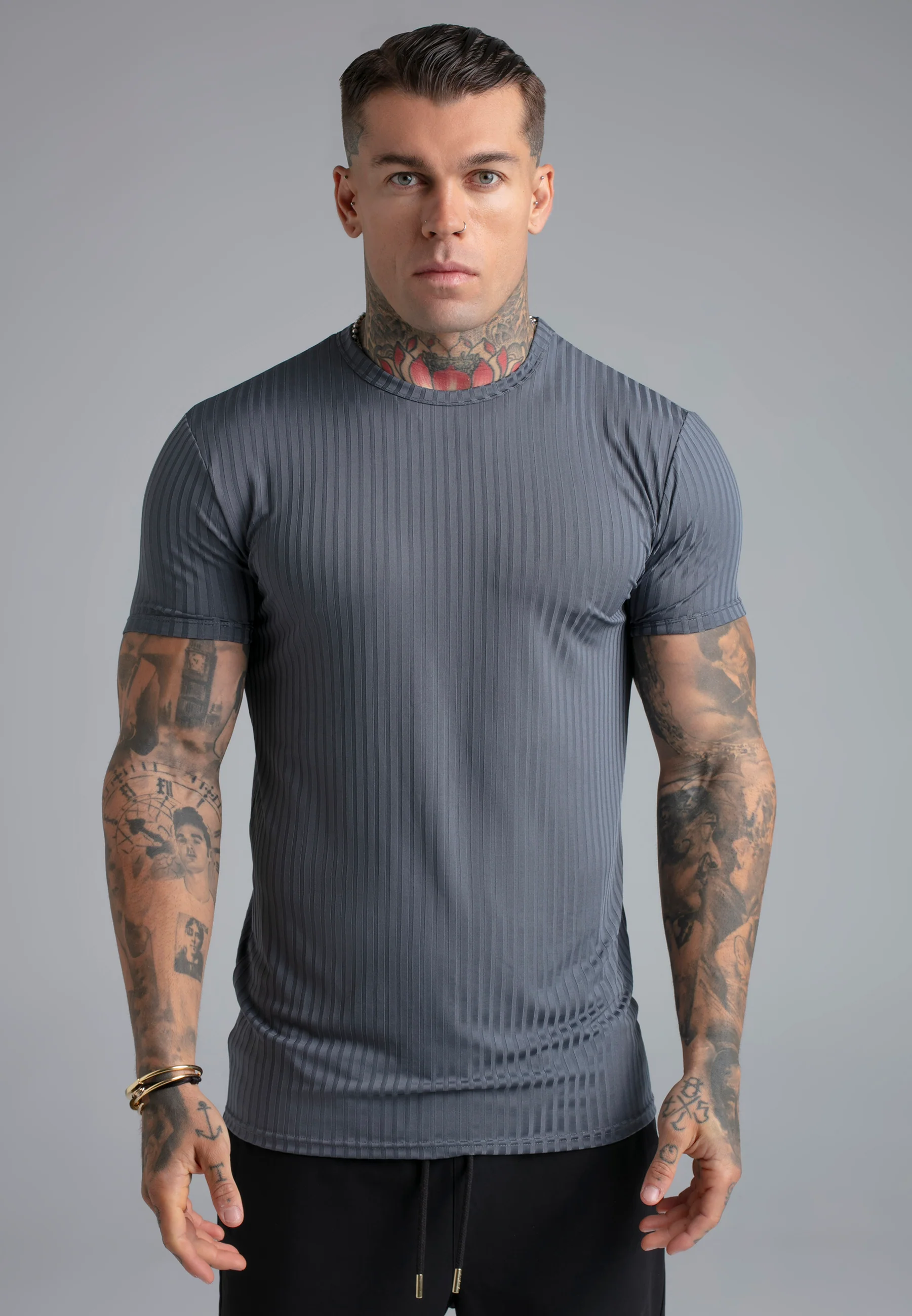 Blue Muscle Fit T-Shirt