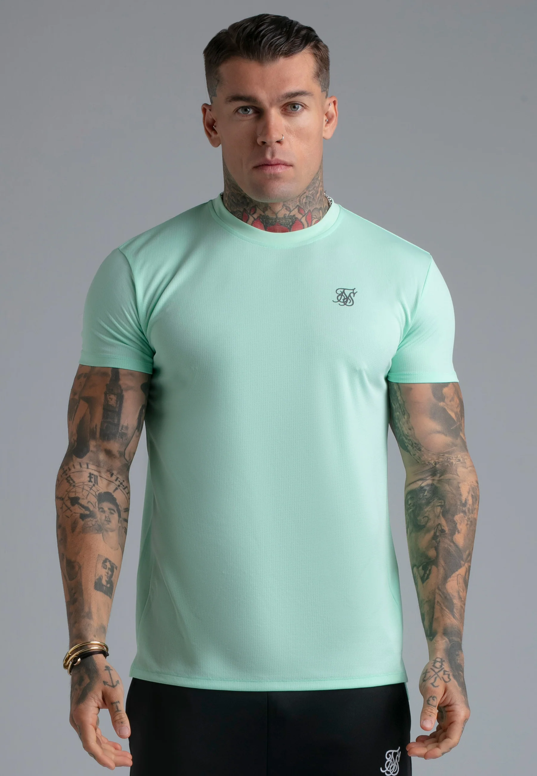 Teal Muscle Fit T-Shirt - Image 3
